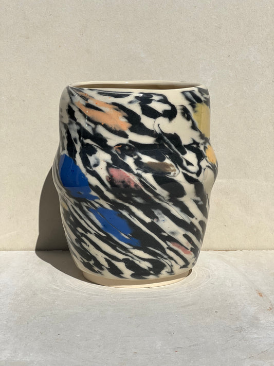 Black and White Spotted Vase
