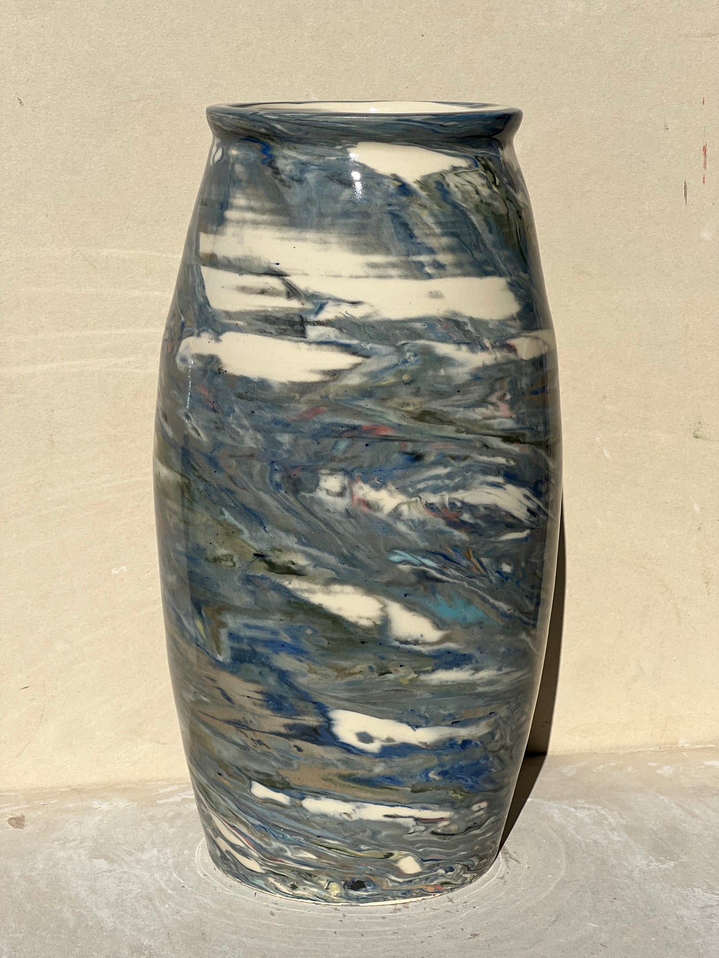 Reclaimed Nerikomi Pattern Vase