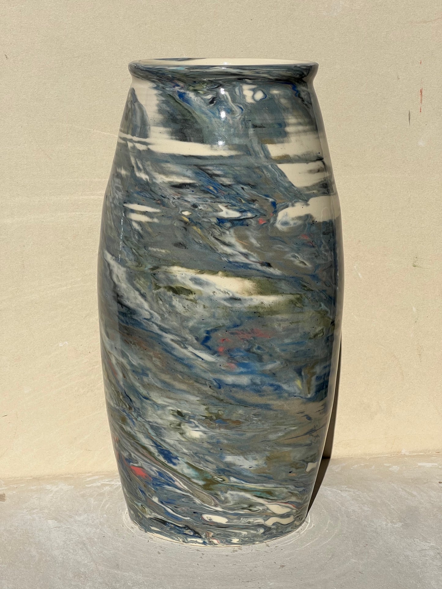 Reclaimed Nerikomi Pattern Vase