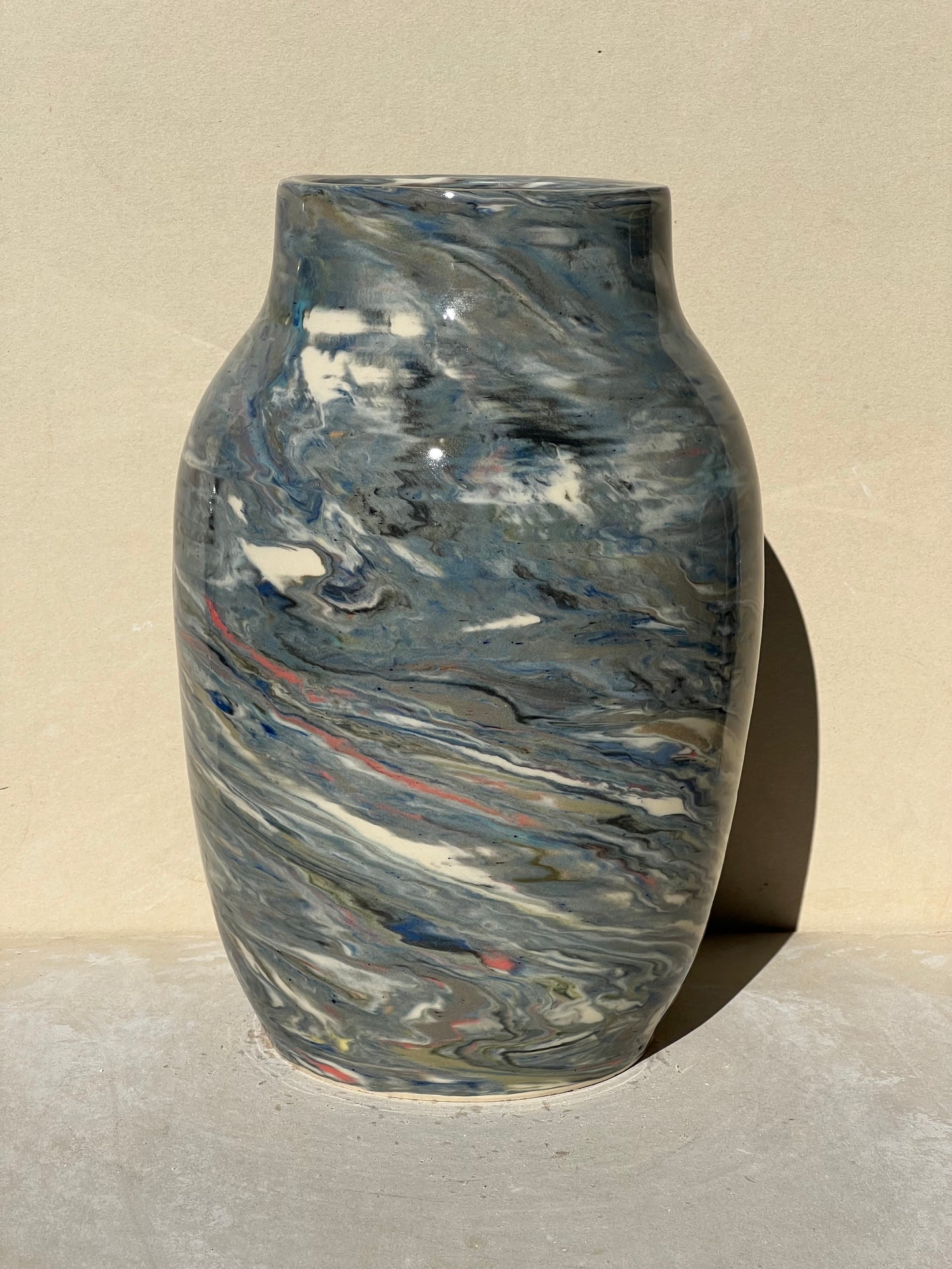 Reclaimed Nerikomi Pattern Vase