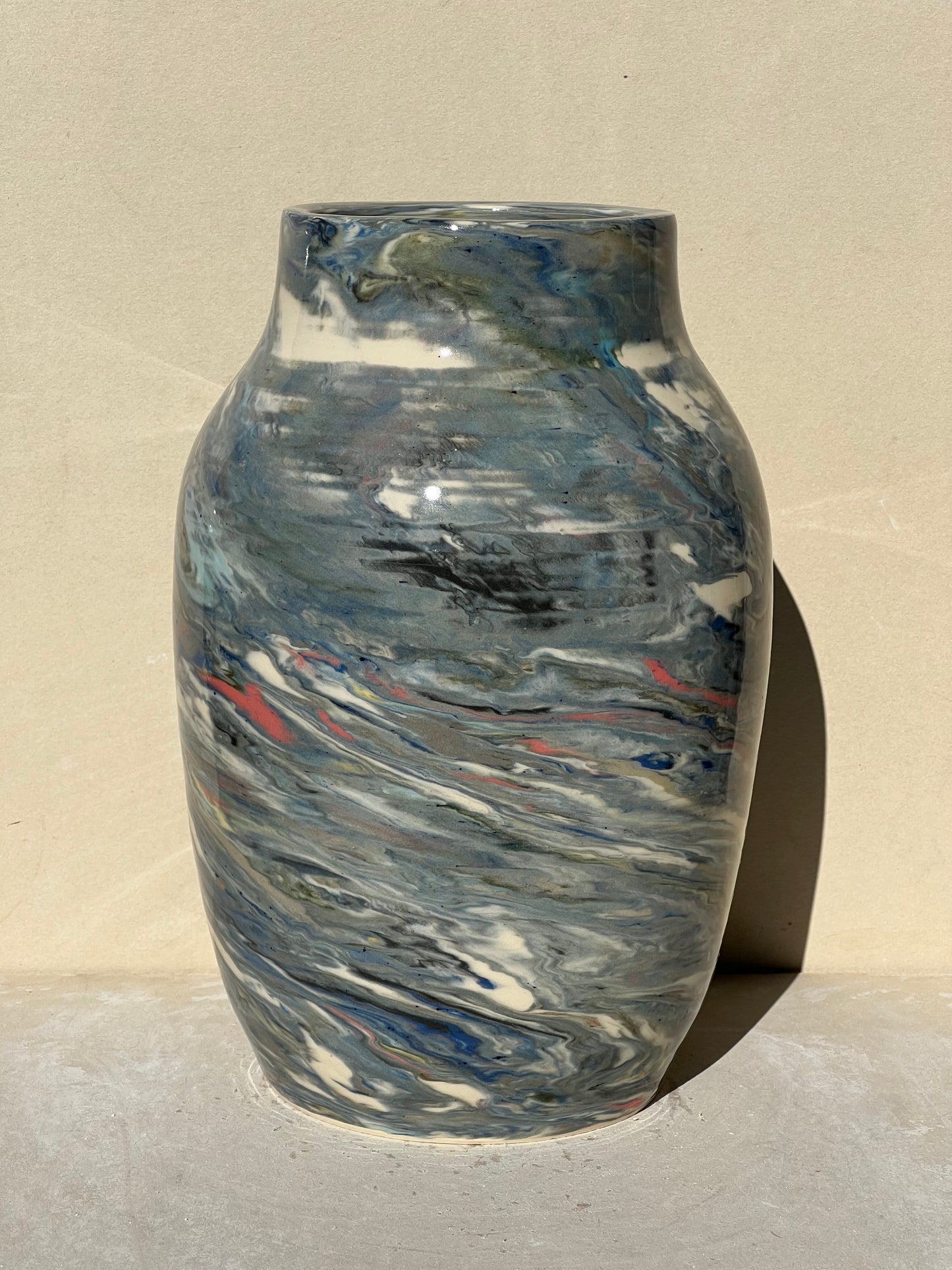 Reclaimed Nerikomi Pattern Vase
