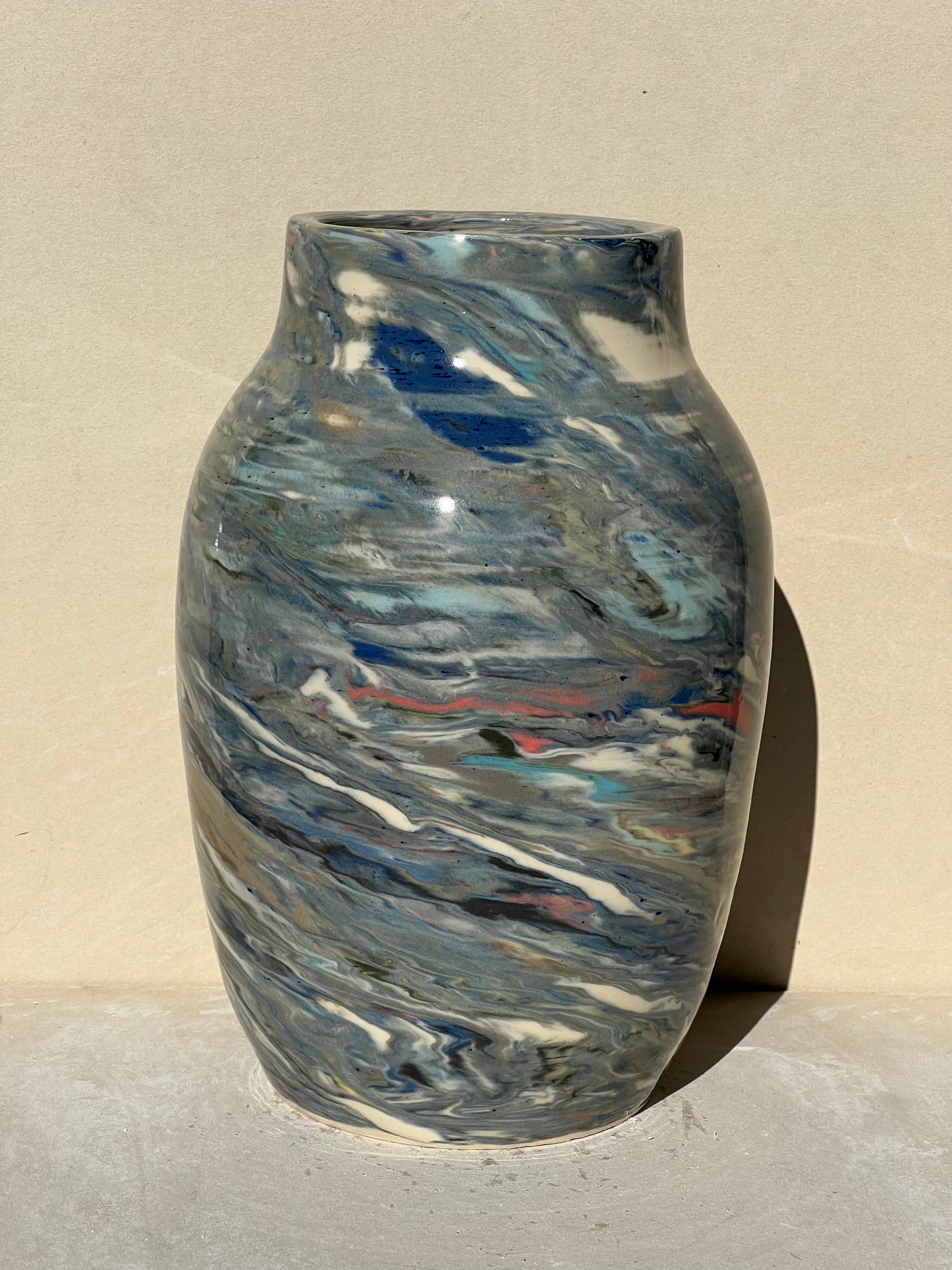 Reclaimed Nerikomi Pattern Vase