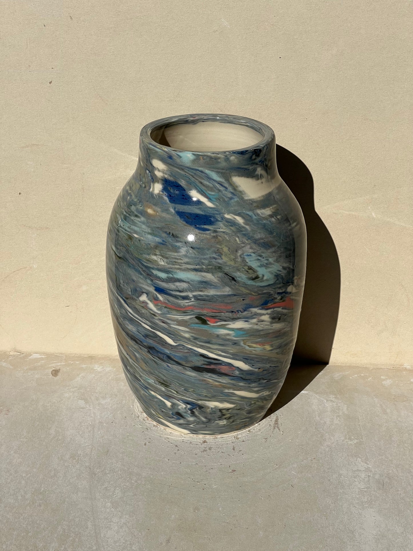 Reclaimed Nerikomi Pattern Vase