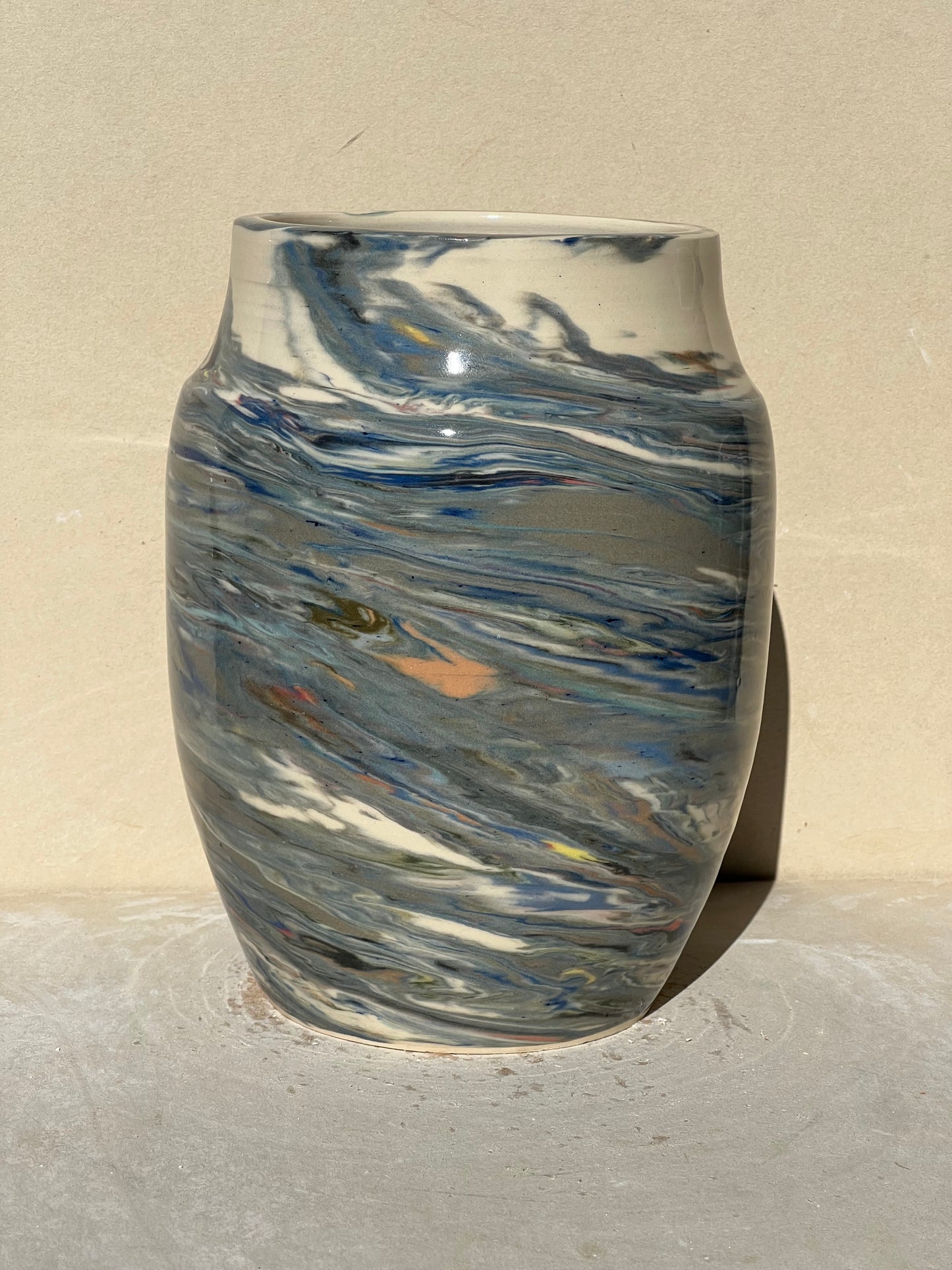 Reclaimed Nerikomi Pattern Vase