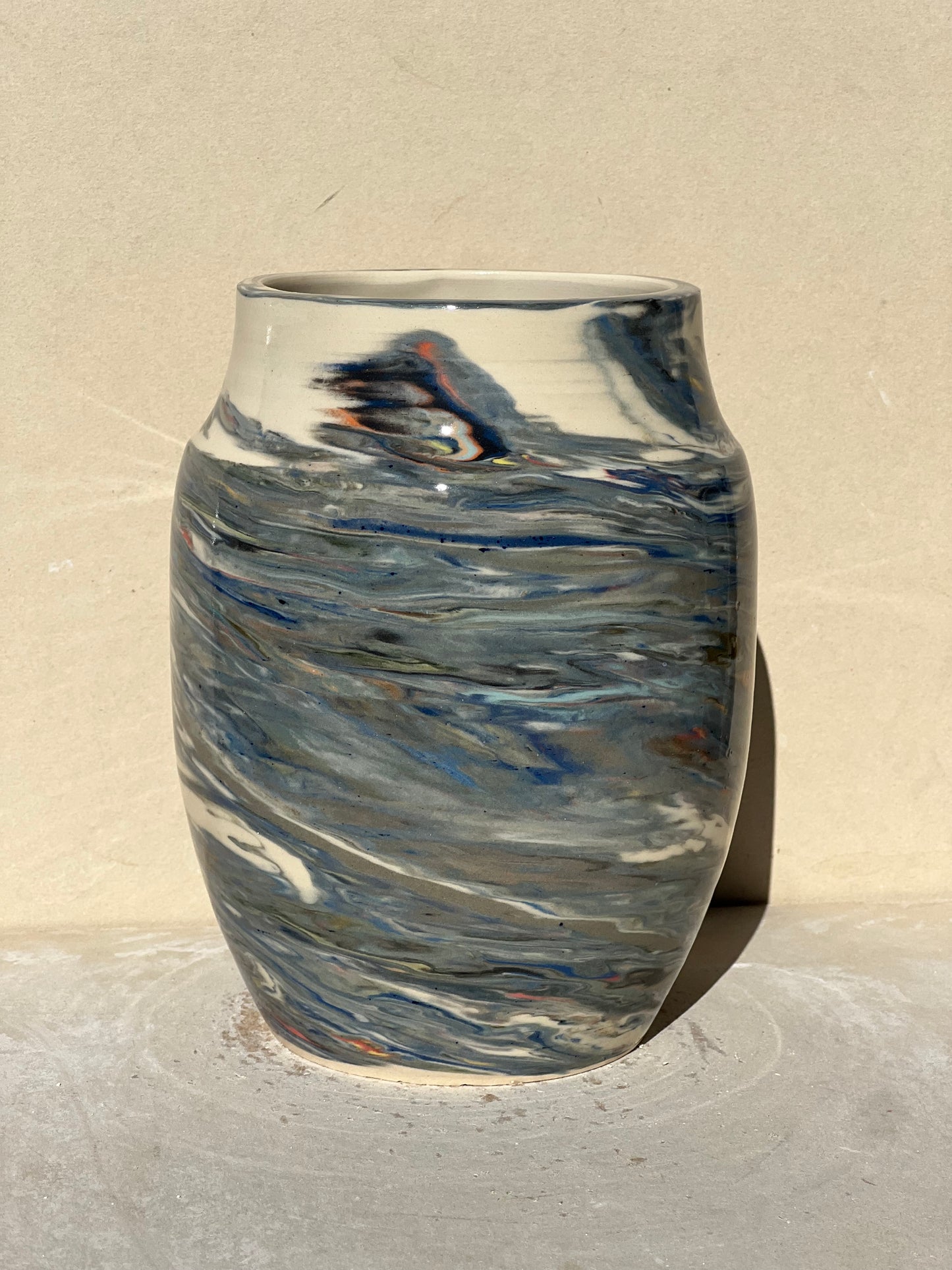 Reclaimed Nerikomi Pattern Vase
