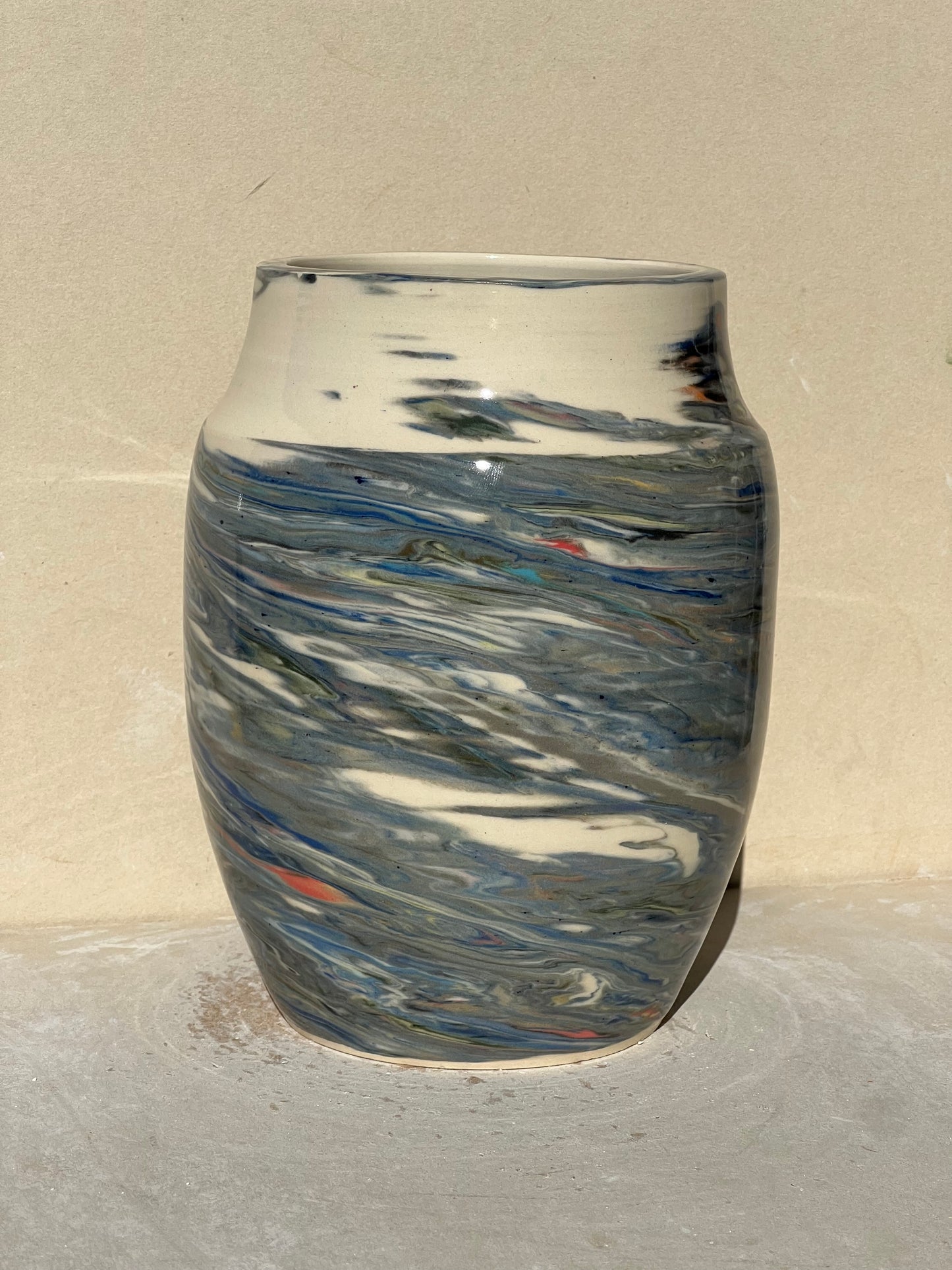 Reclaimed Nerikomi Pattern Vase