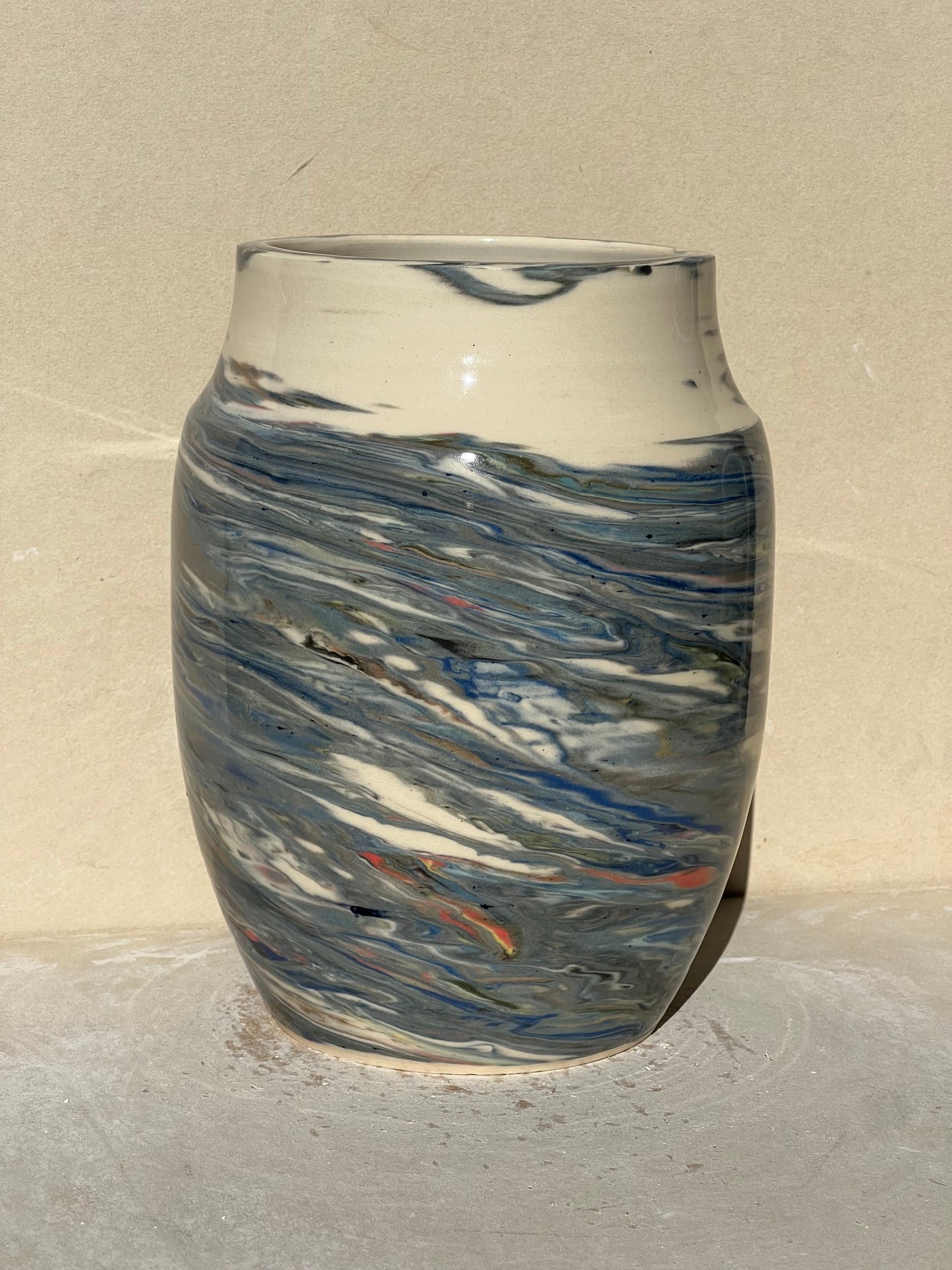 Reclaimed Nerikomi Pattern Vase