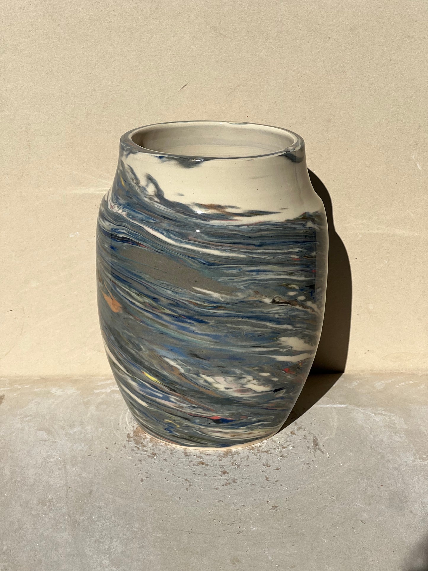 Reclaimed Nerikomi Pattern Vase