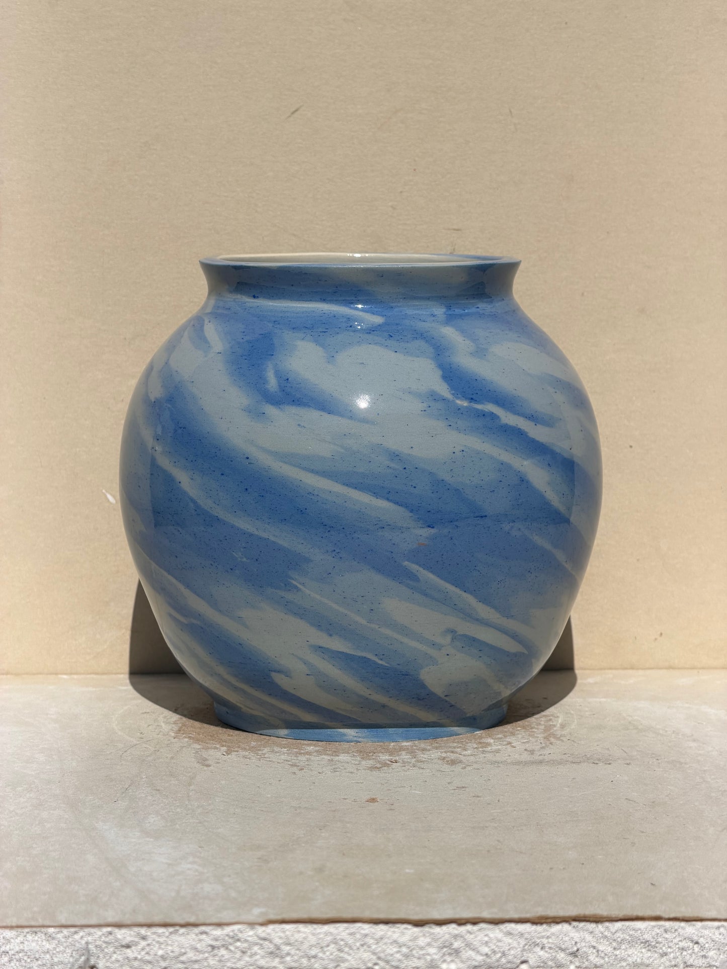 Gradient Blue Nerikomi Vase No.2