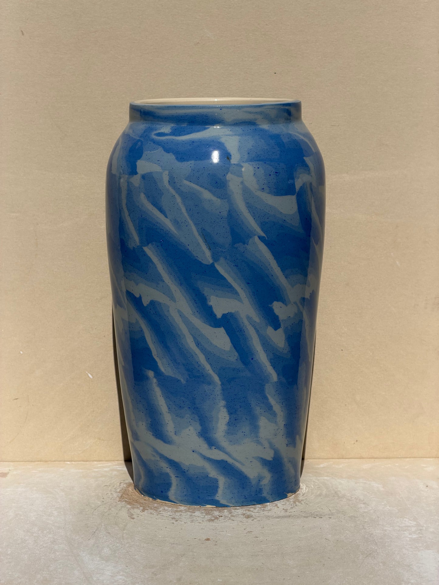 Gradient Blue Nerikomi Vase No.1
