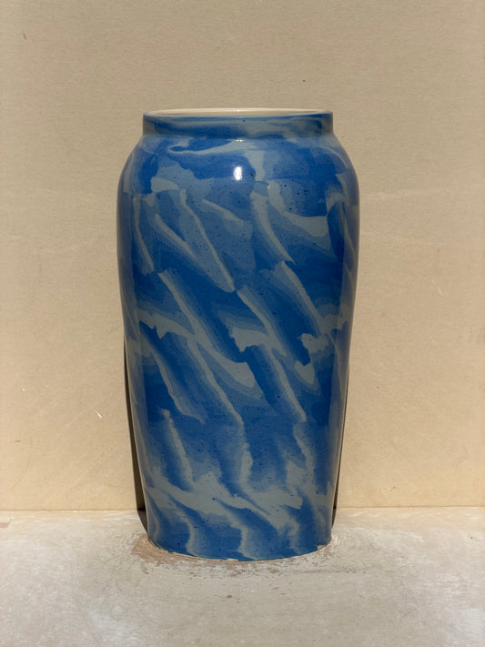 Gradient Blue Nerikomi Vase No.1