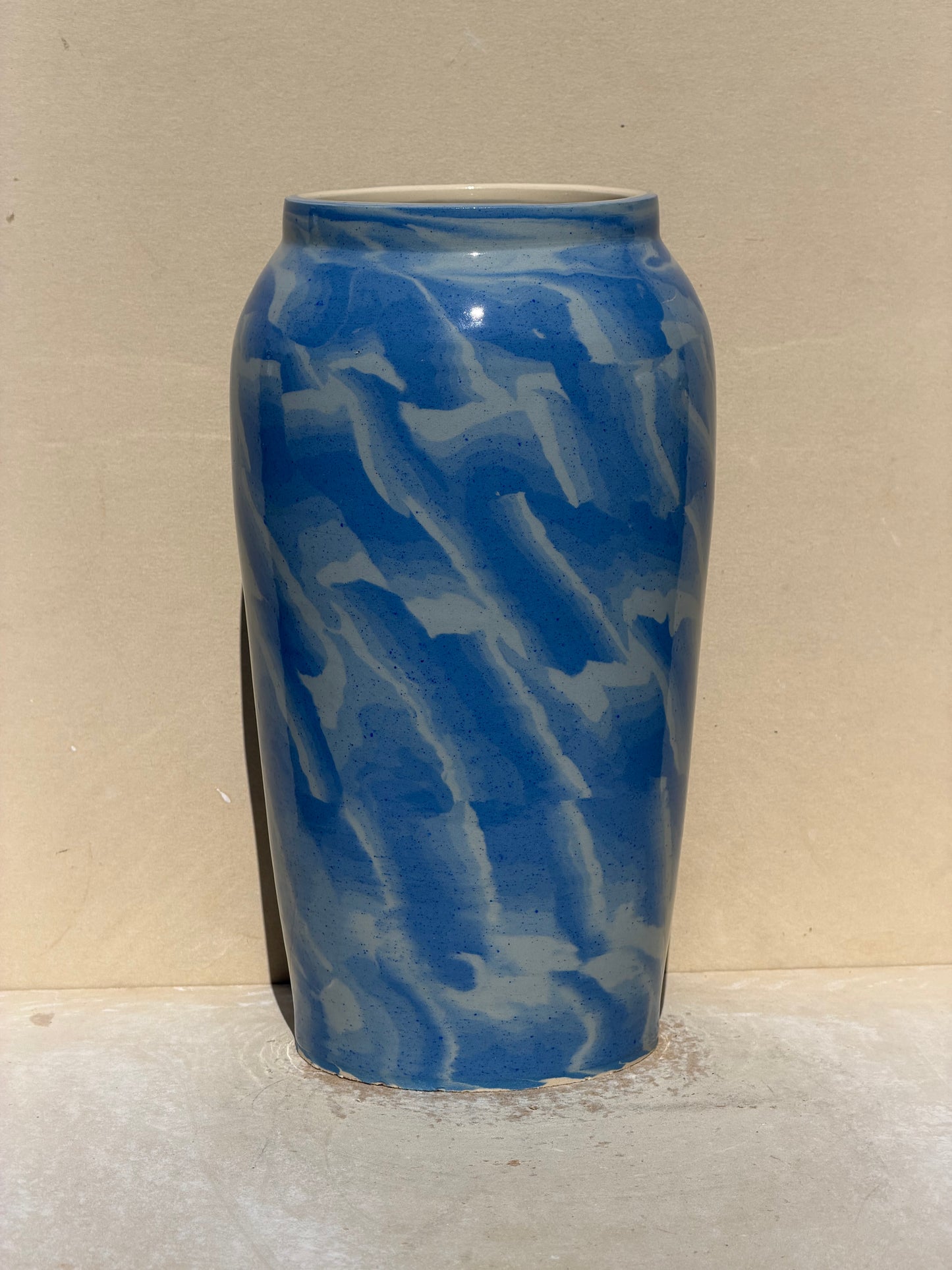 Gradient Blue Nerikomi Vase No.1
