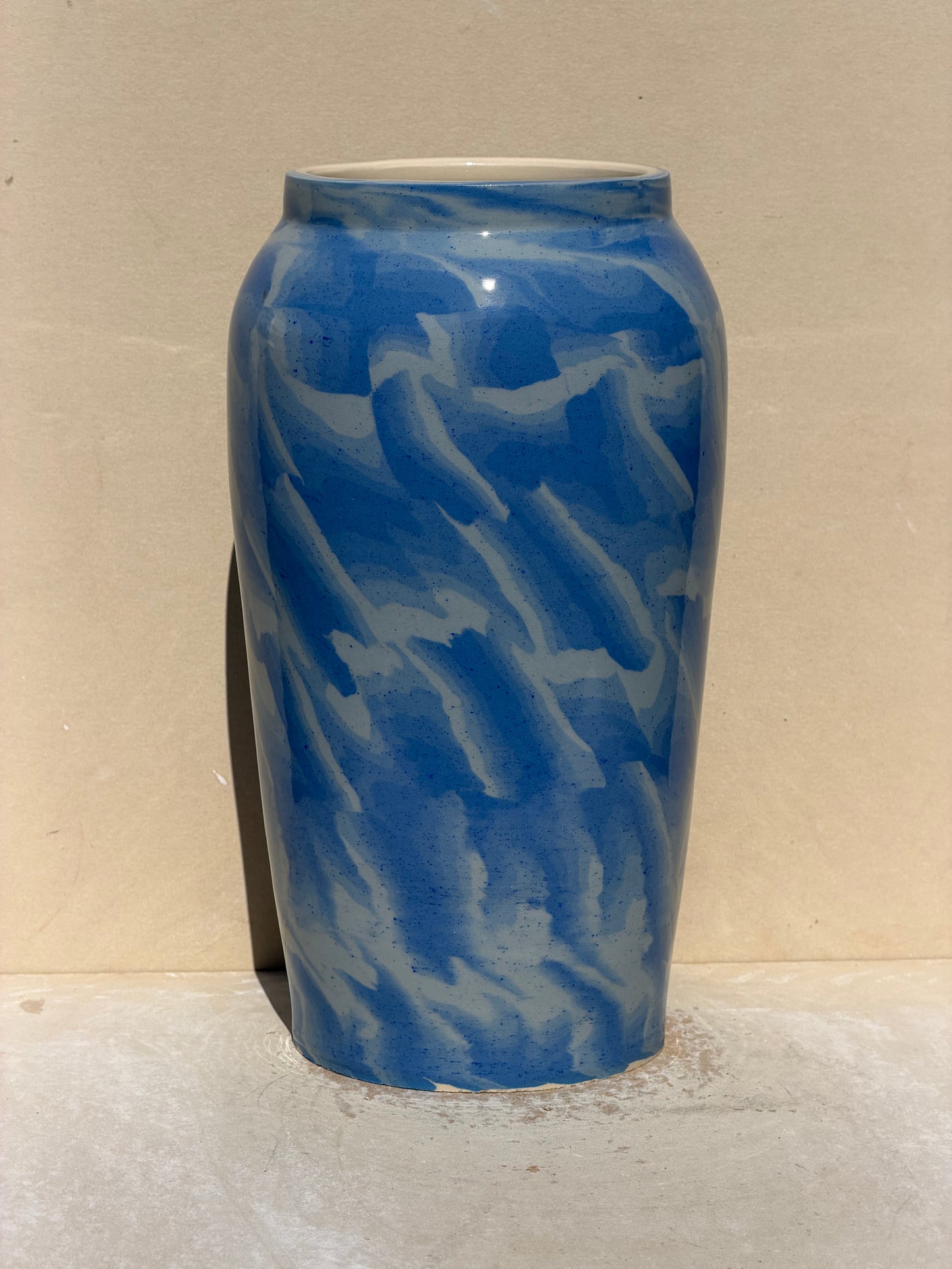 Gradient Blue Nerikomi Vase No.1