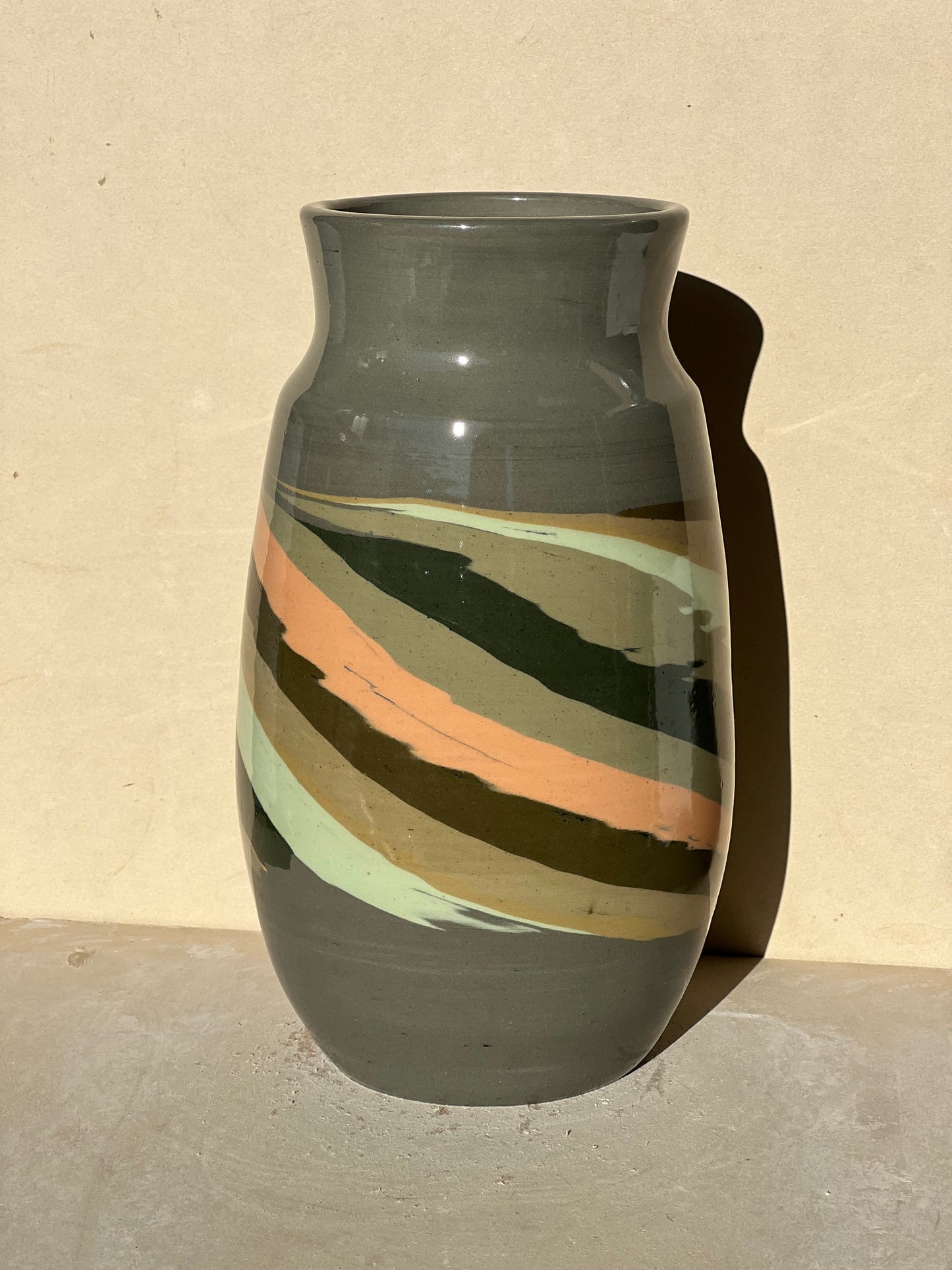 Nerikomi Band Vase