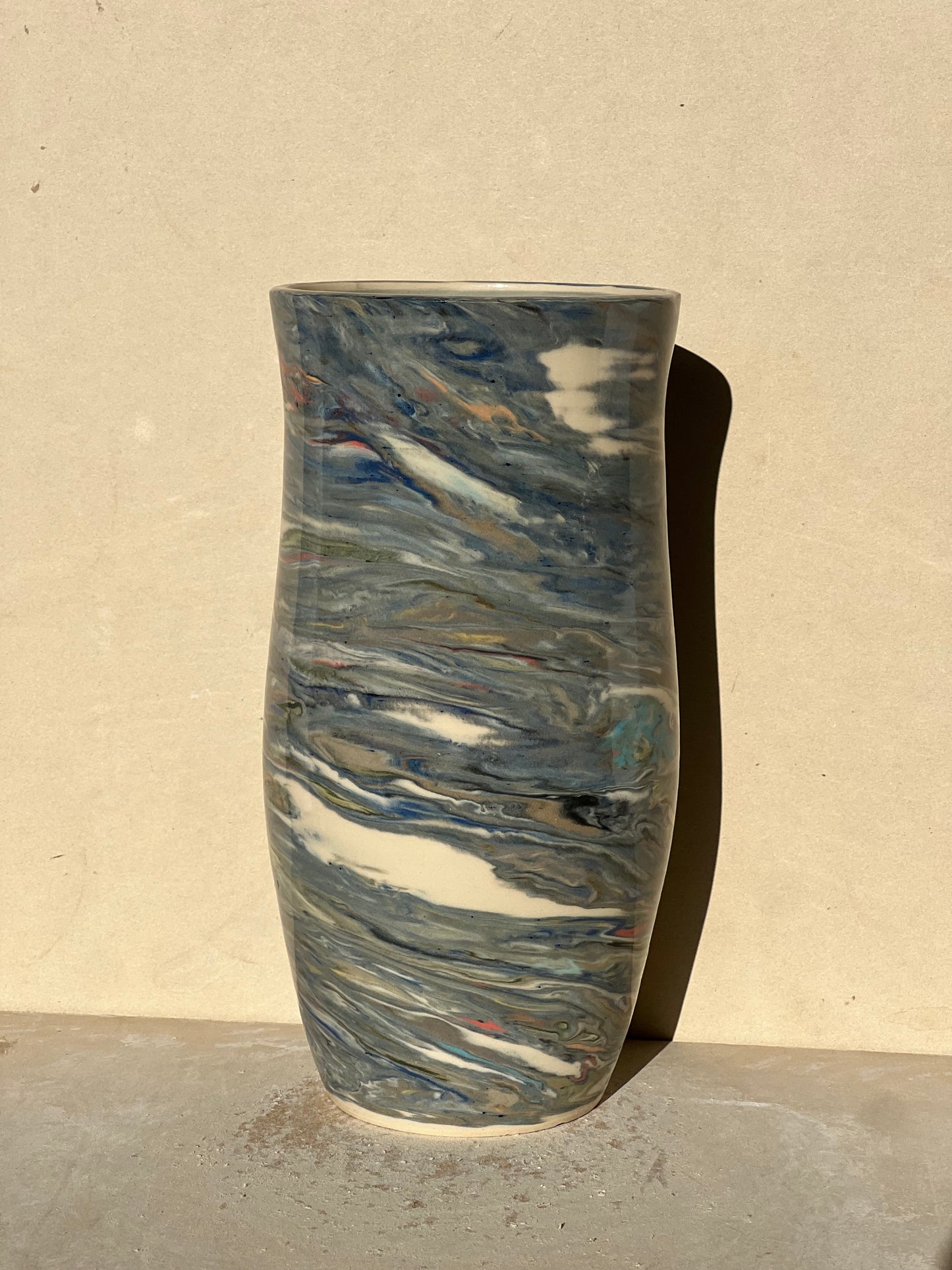 Reclaimed Nerikomi Pattern Vase