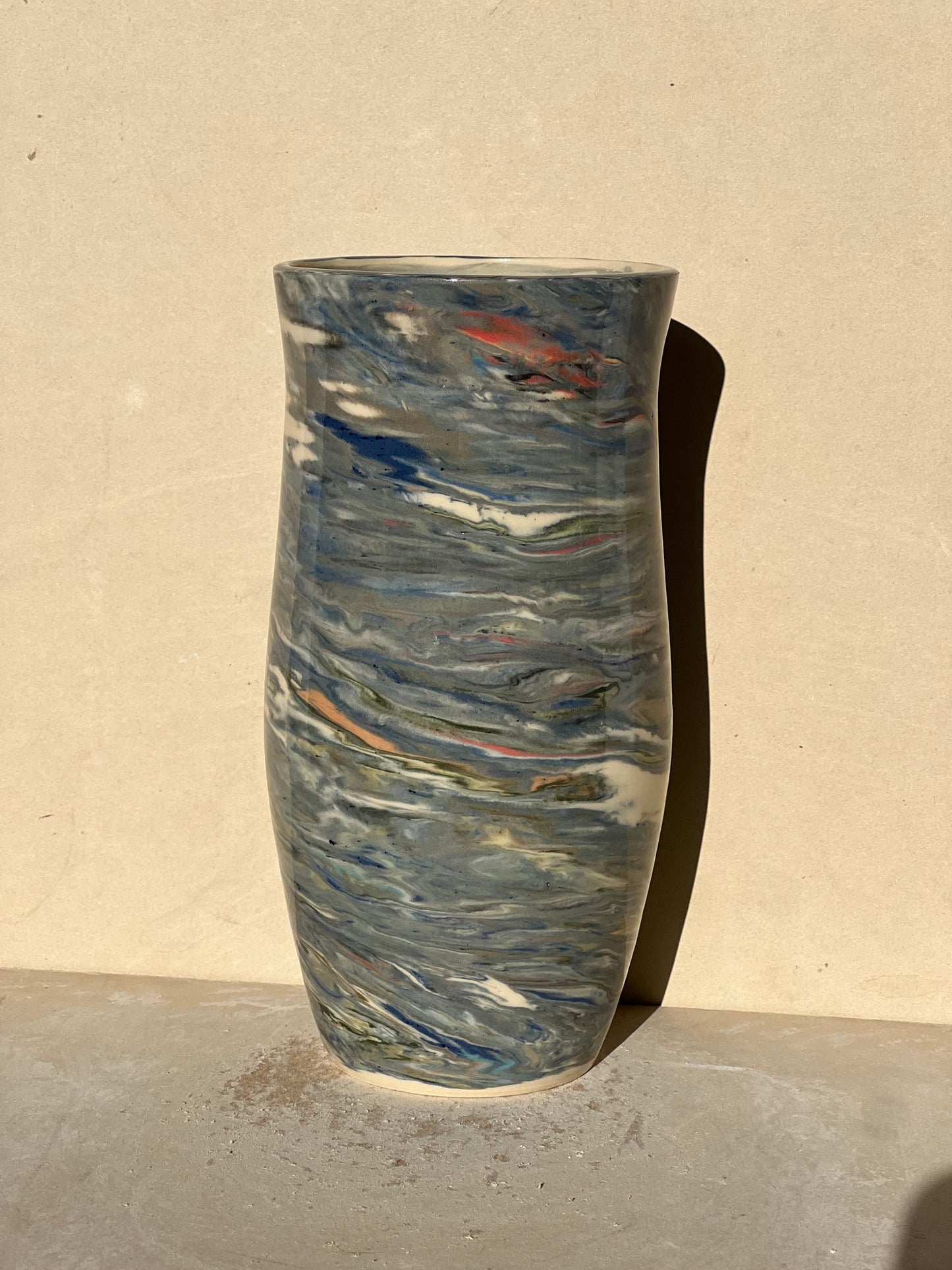 Reclaimed Nerikomi Pattern Vase