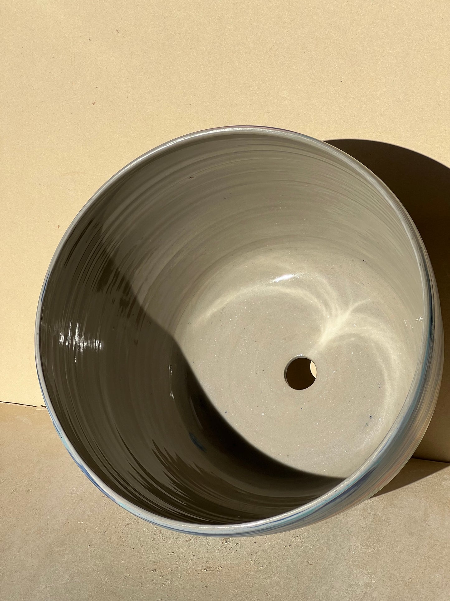 Large Scrap Nerikomi Matte Planter