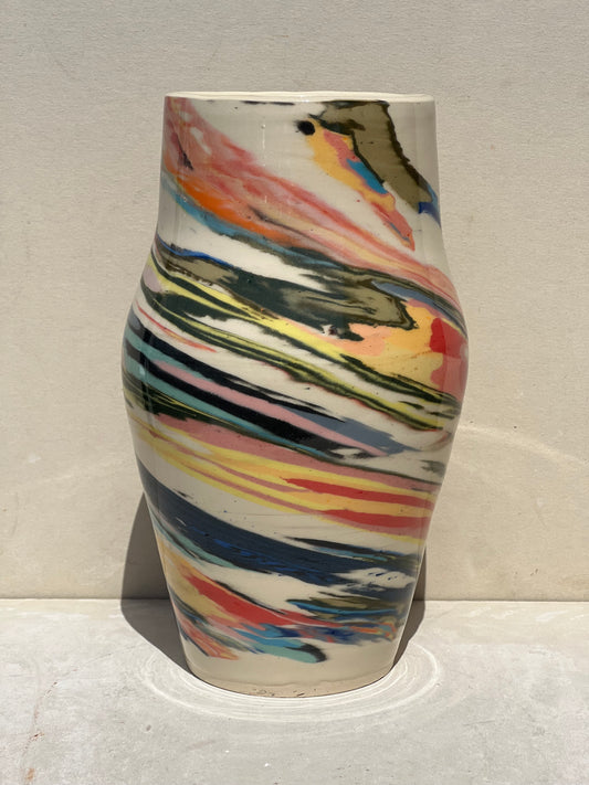 Scrap Marbled Vase
