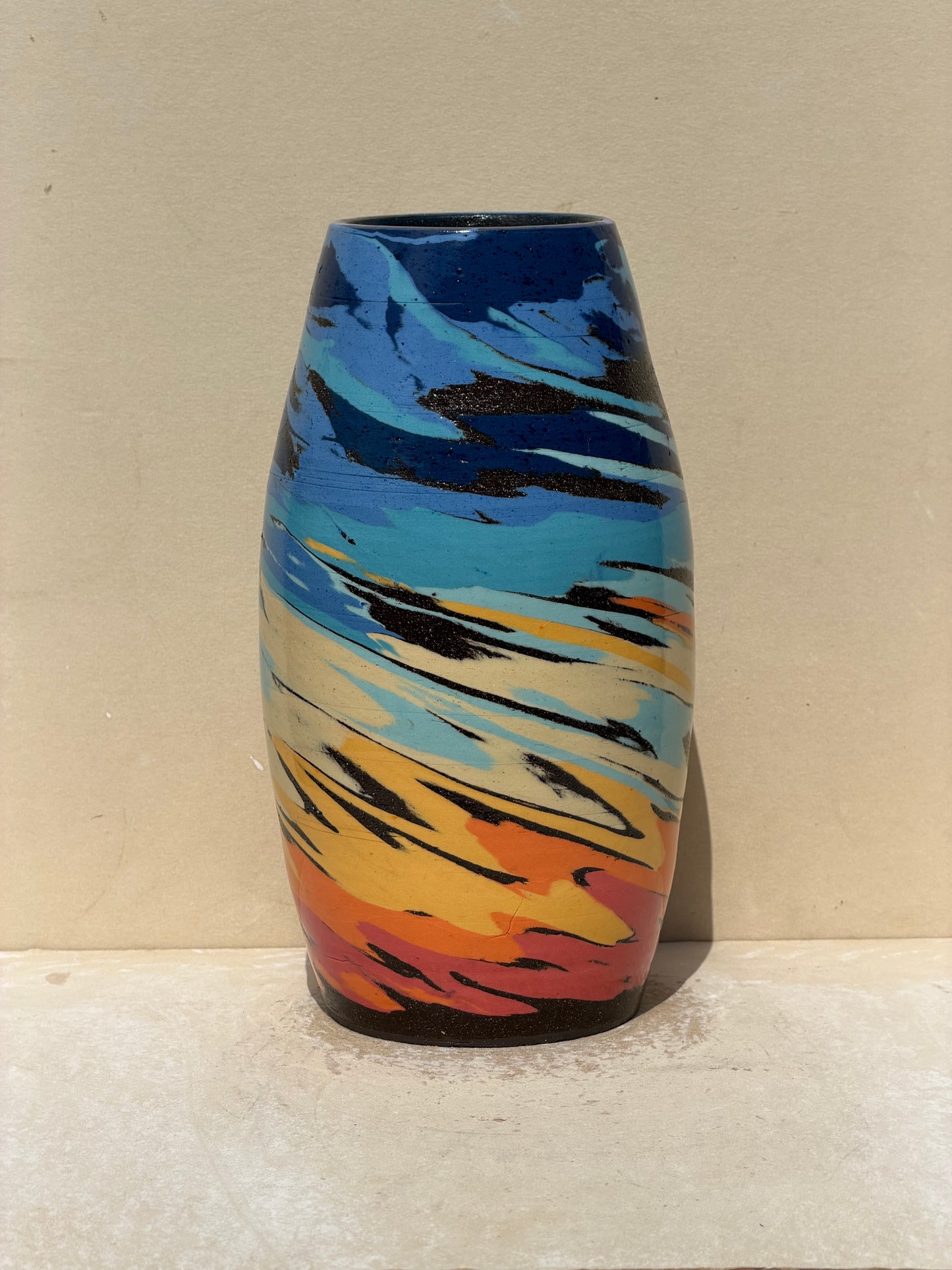Carved Sunset Vase