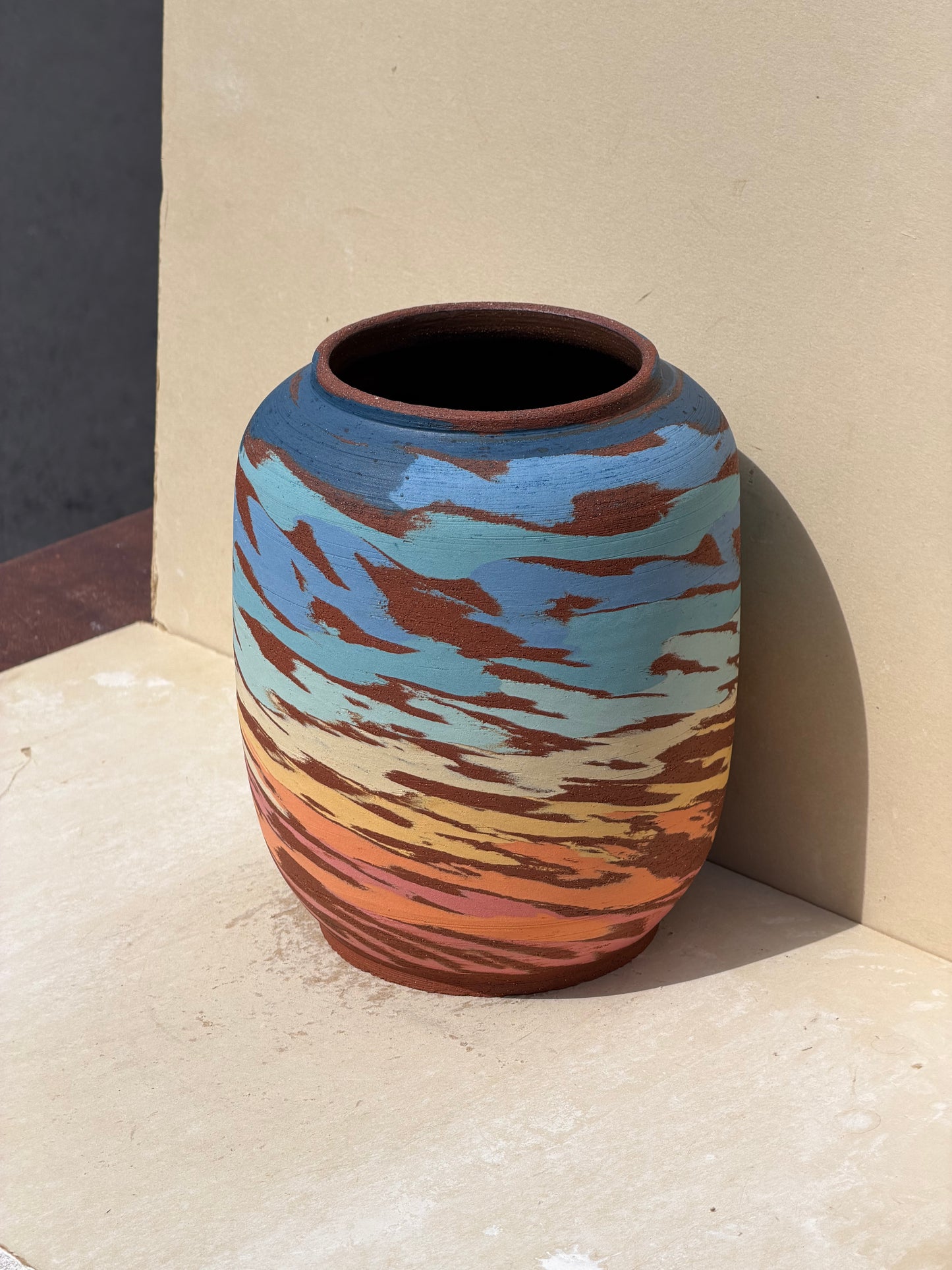 Carved Sunset Vase