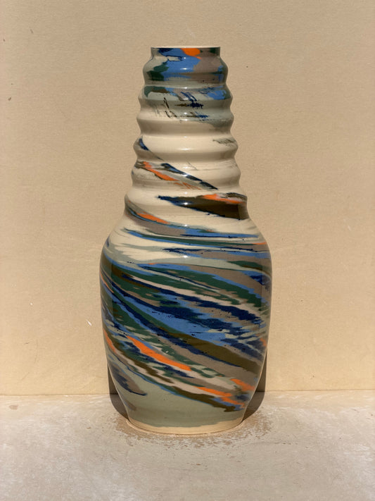 Worn Marbled Vase