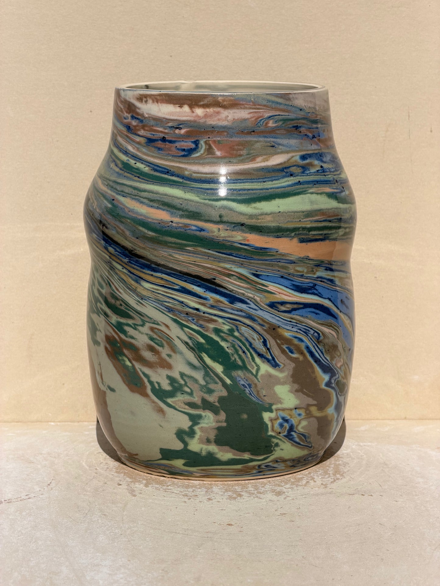 Marbled Nerikomi Vase