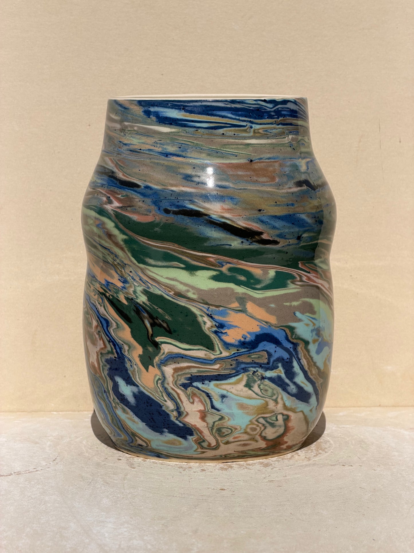 Marbled Nerikomi Vase