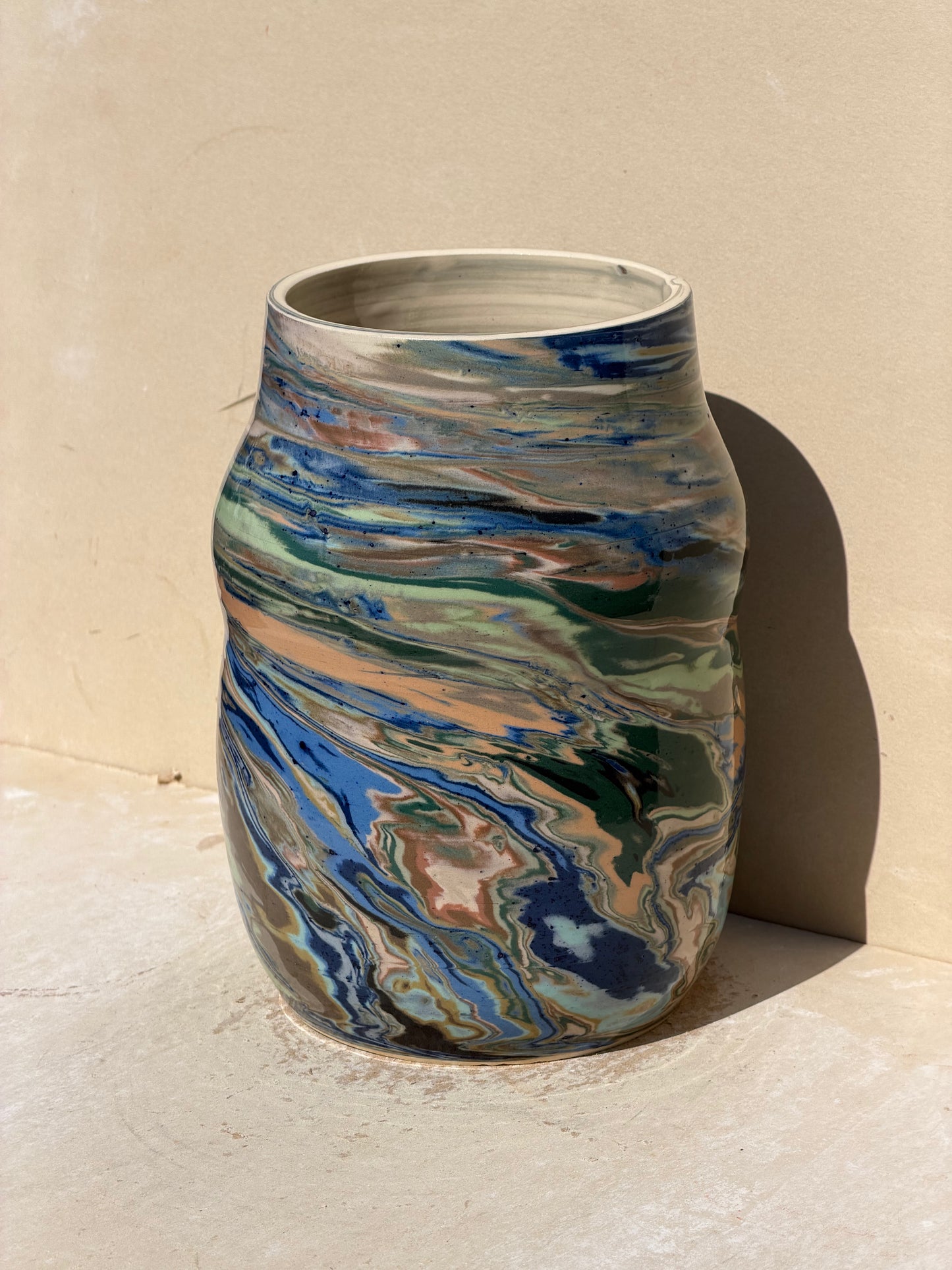 Marbled Nerikomi Vase