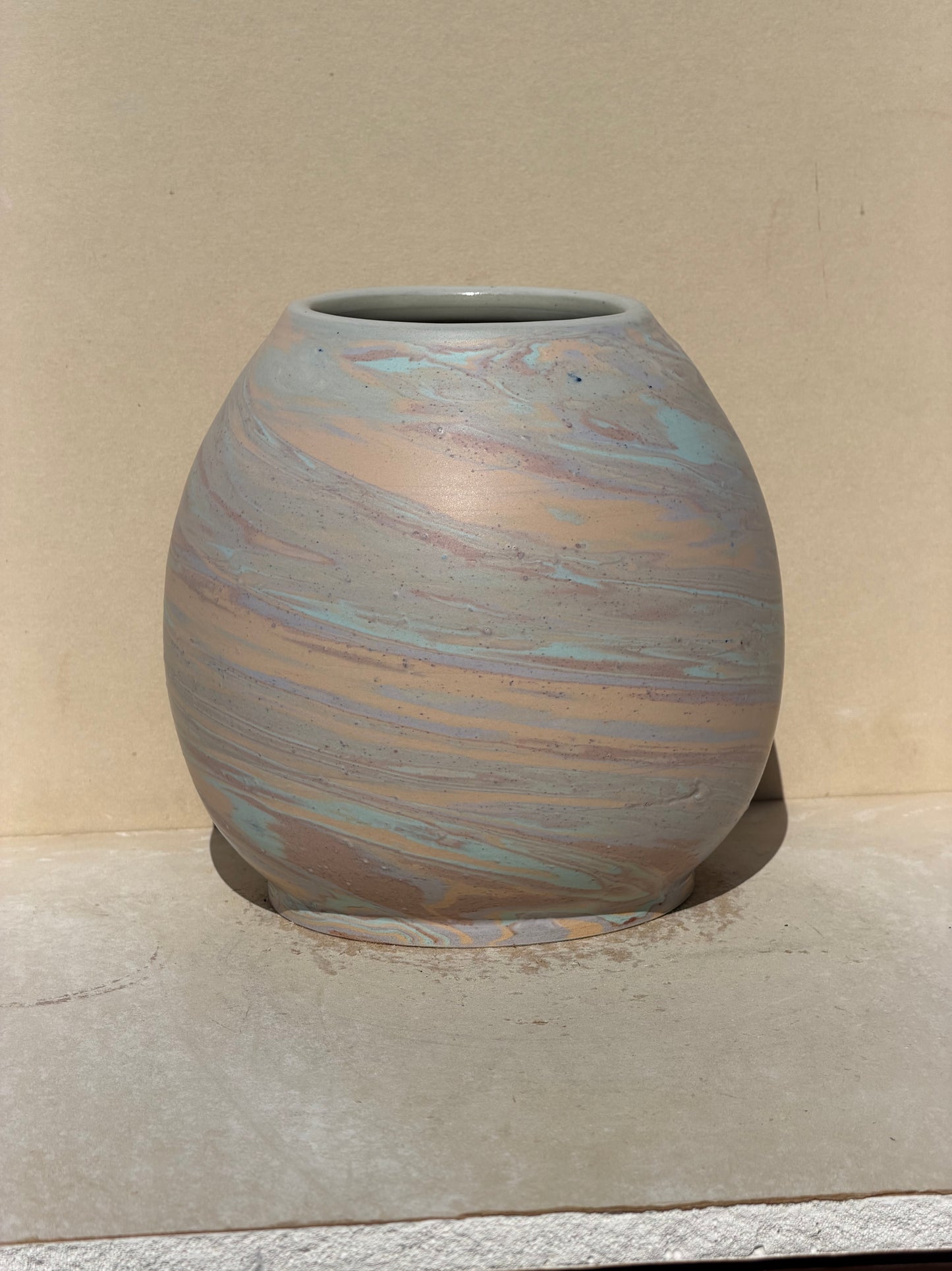 Matte Marbled Vase