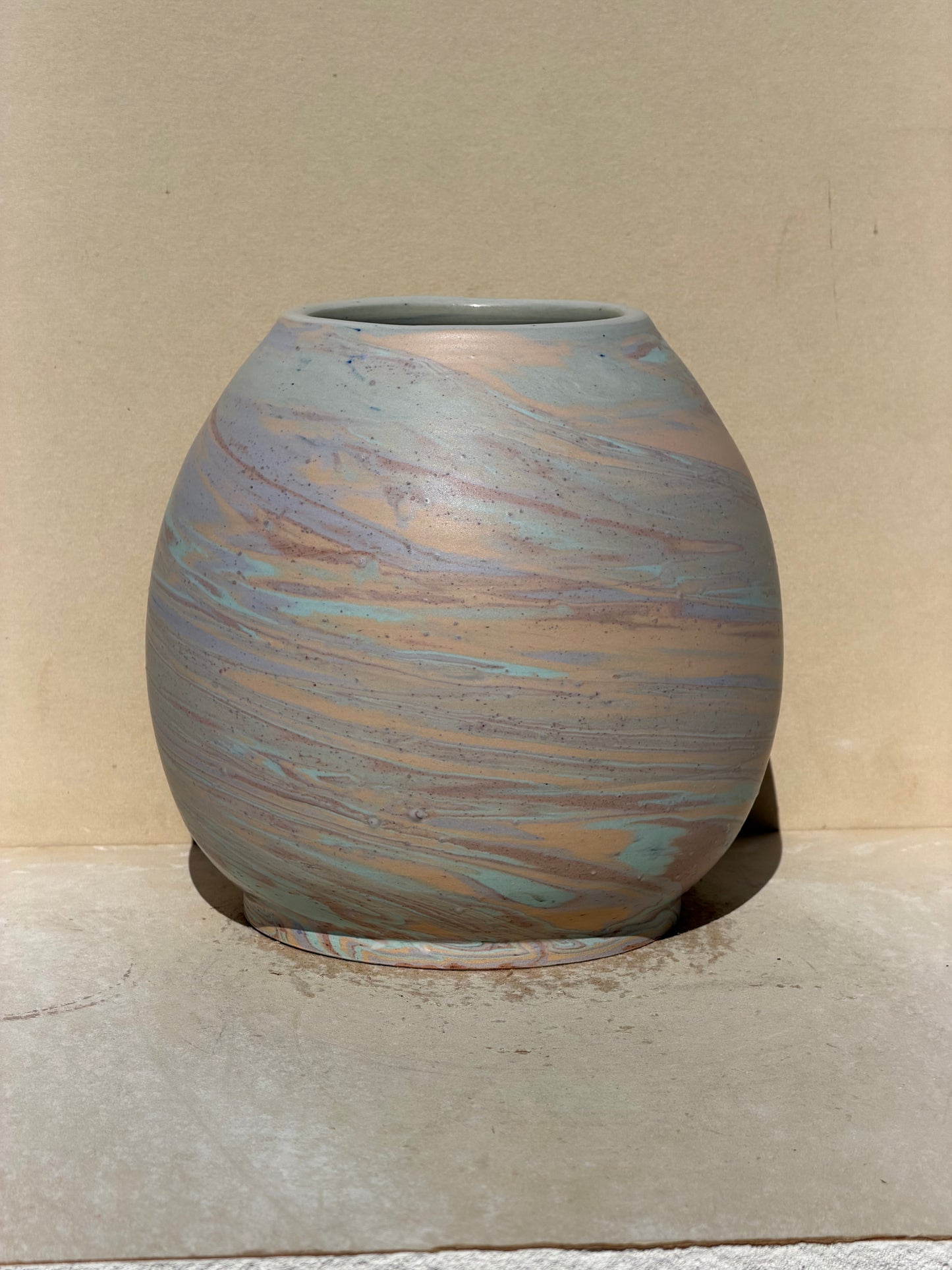 Matte Marbled Vase