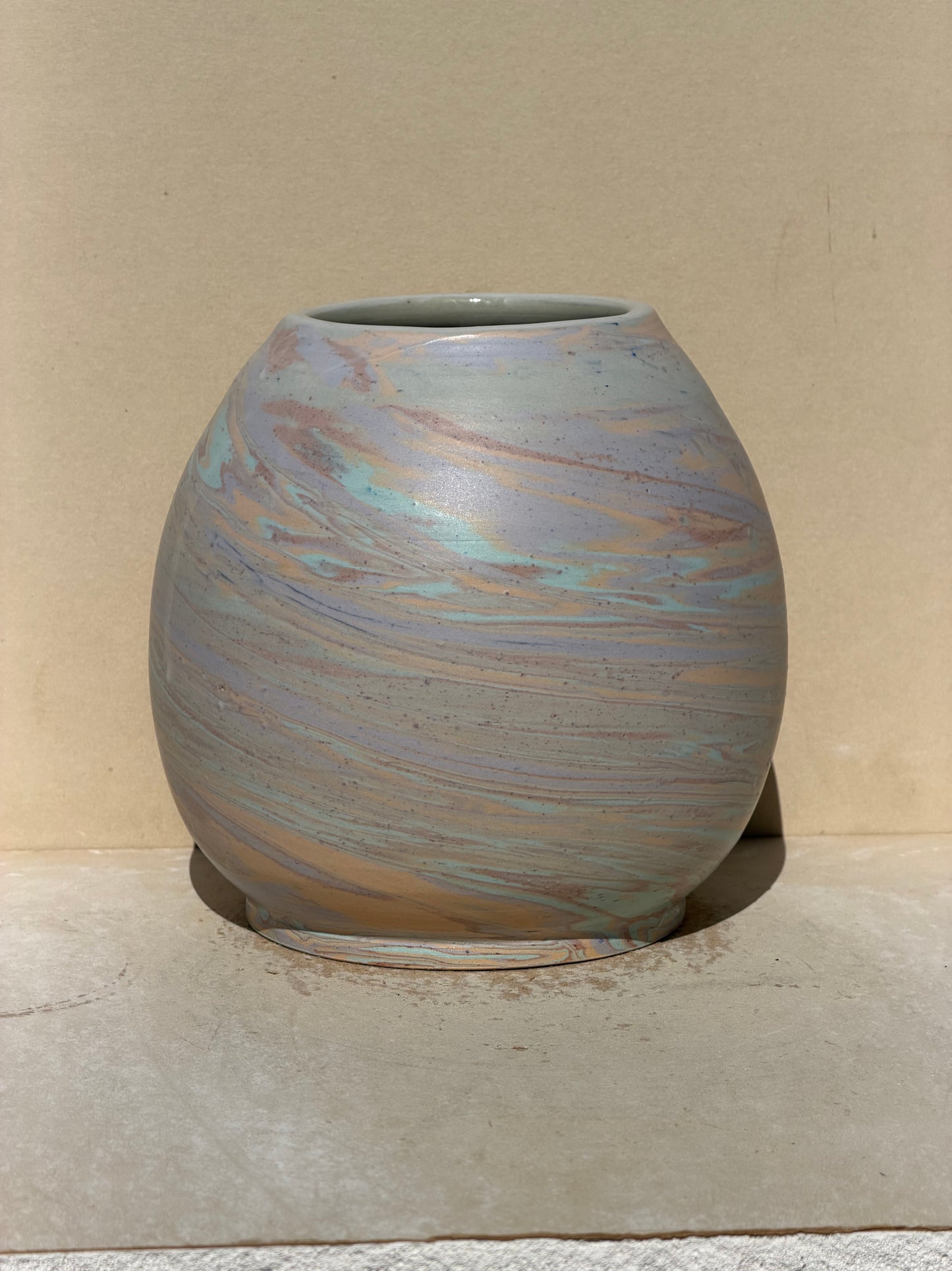 Matte Marbled Vase