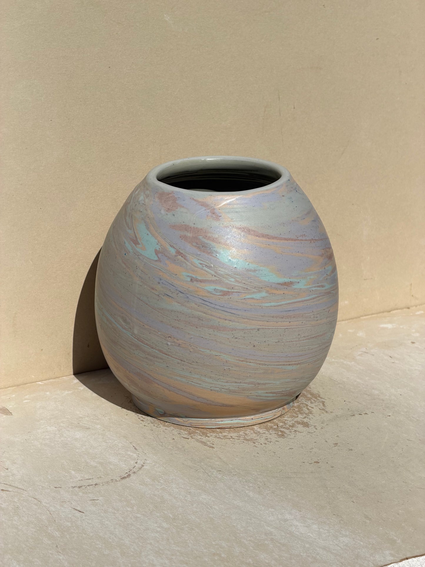 Matte Marbled Vase