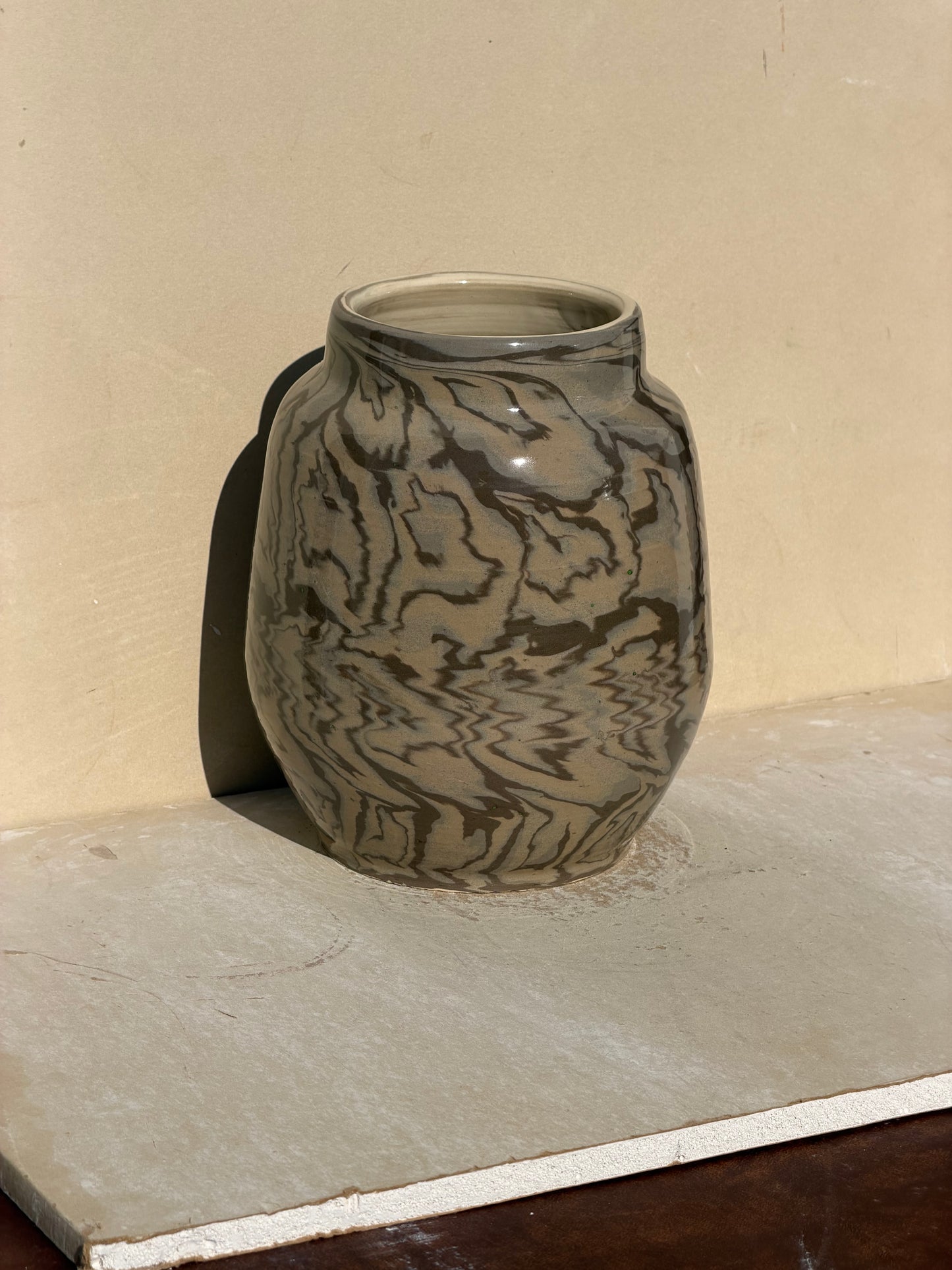 Spiral Nerikomi Vase