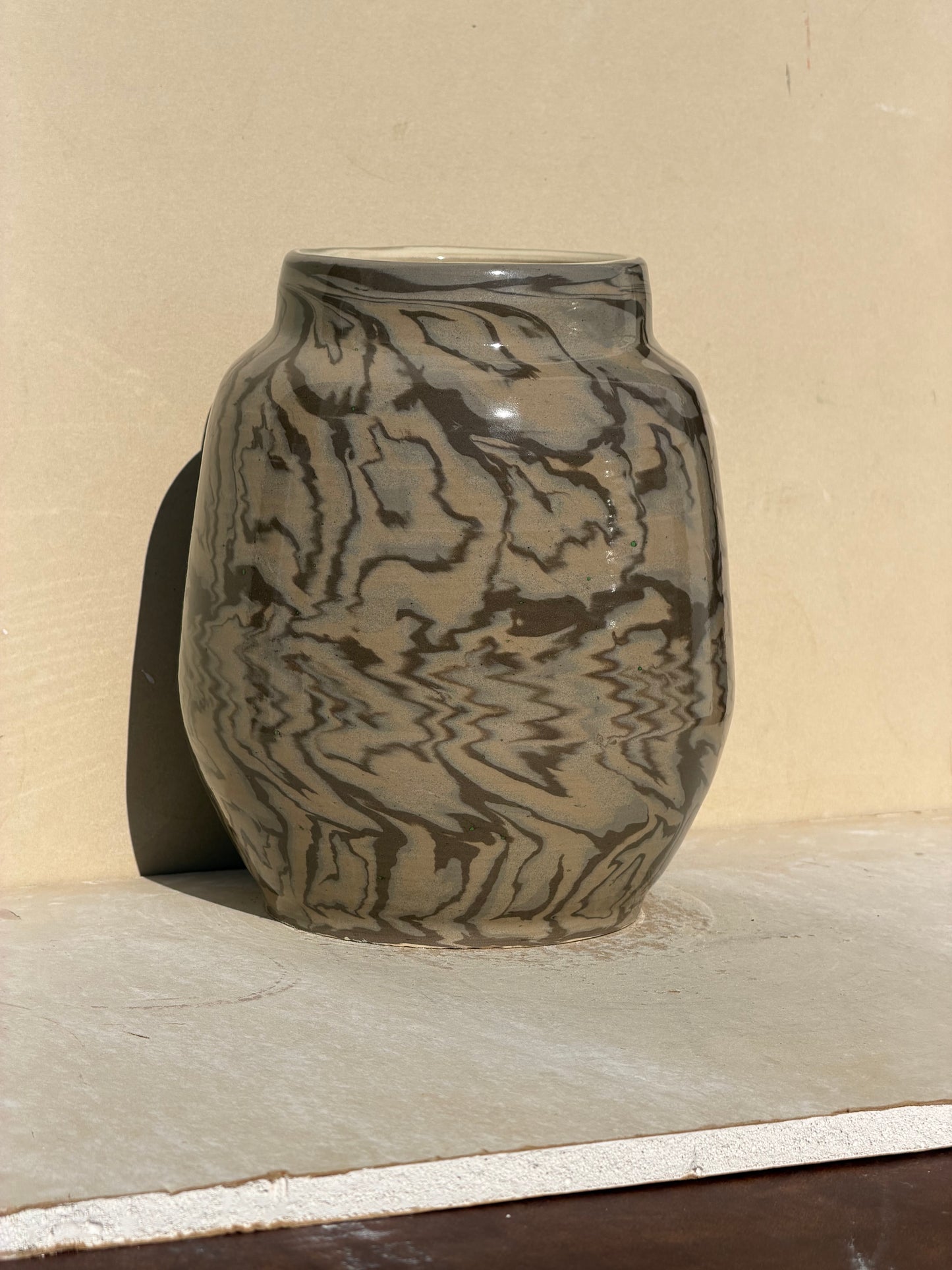 Spiral Nerikomi Vase
