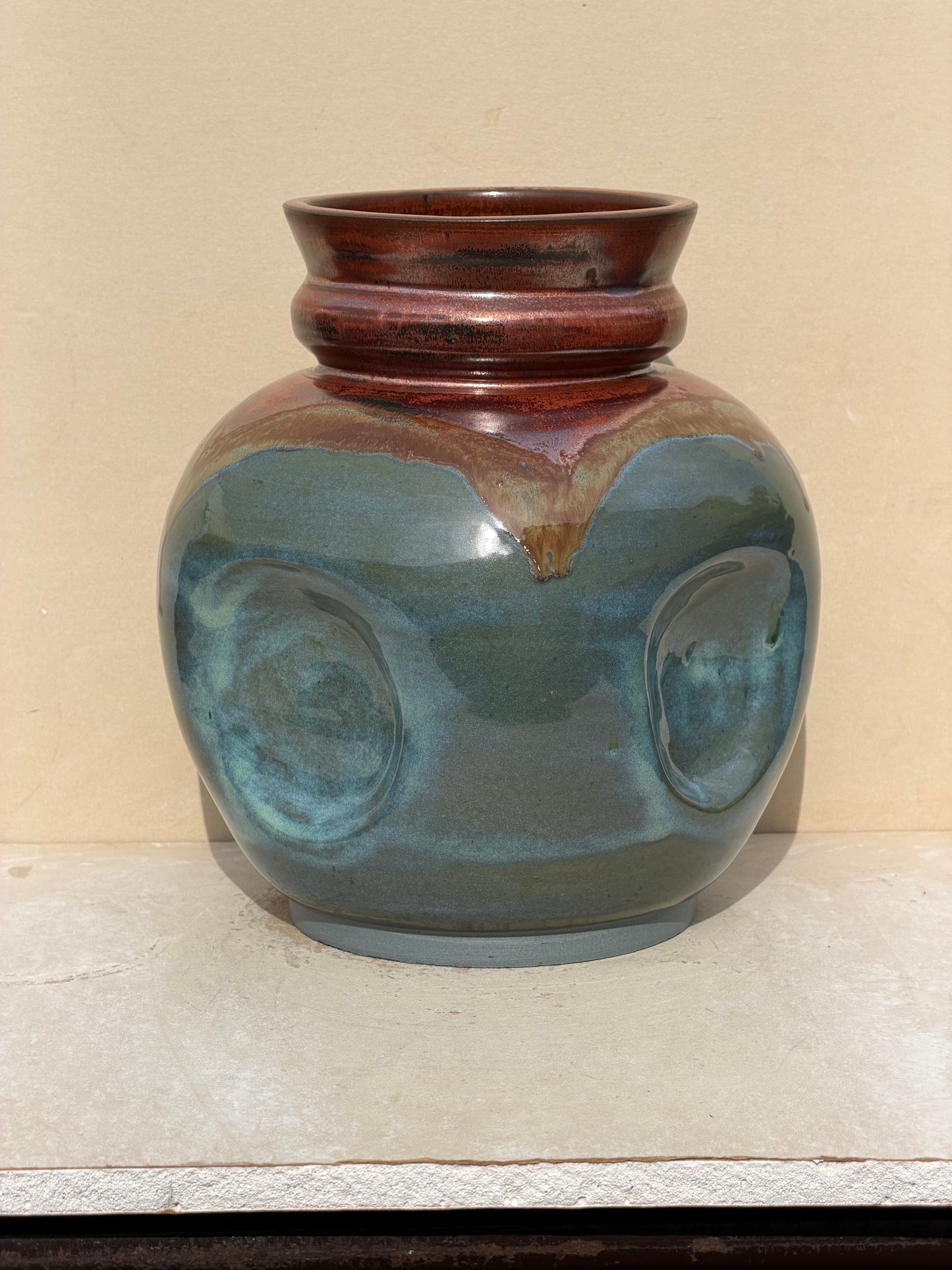 Rusted Iron Vase