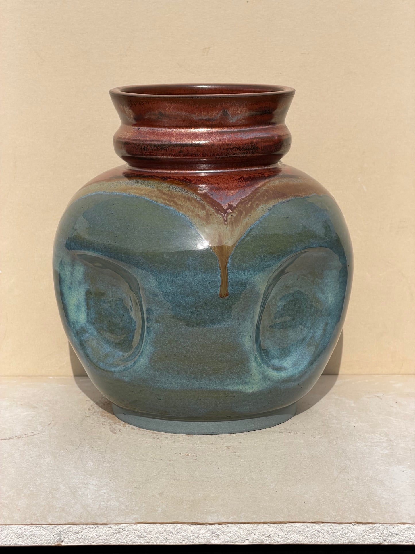 Rusted Iron Vase