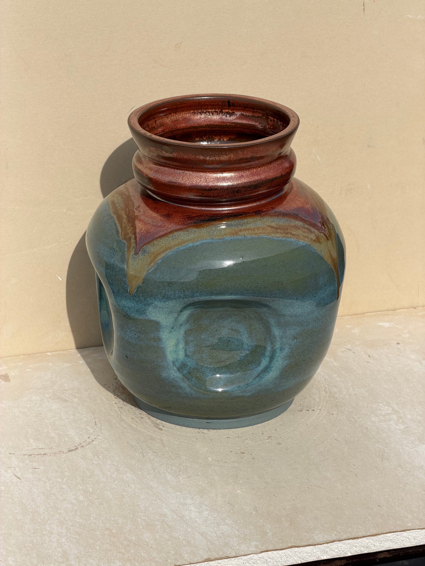 Rusted Iron Vase