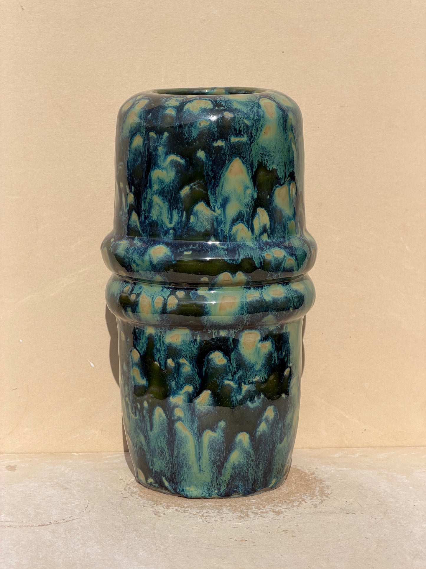Green Speckled Vase (Reduced)