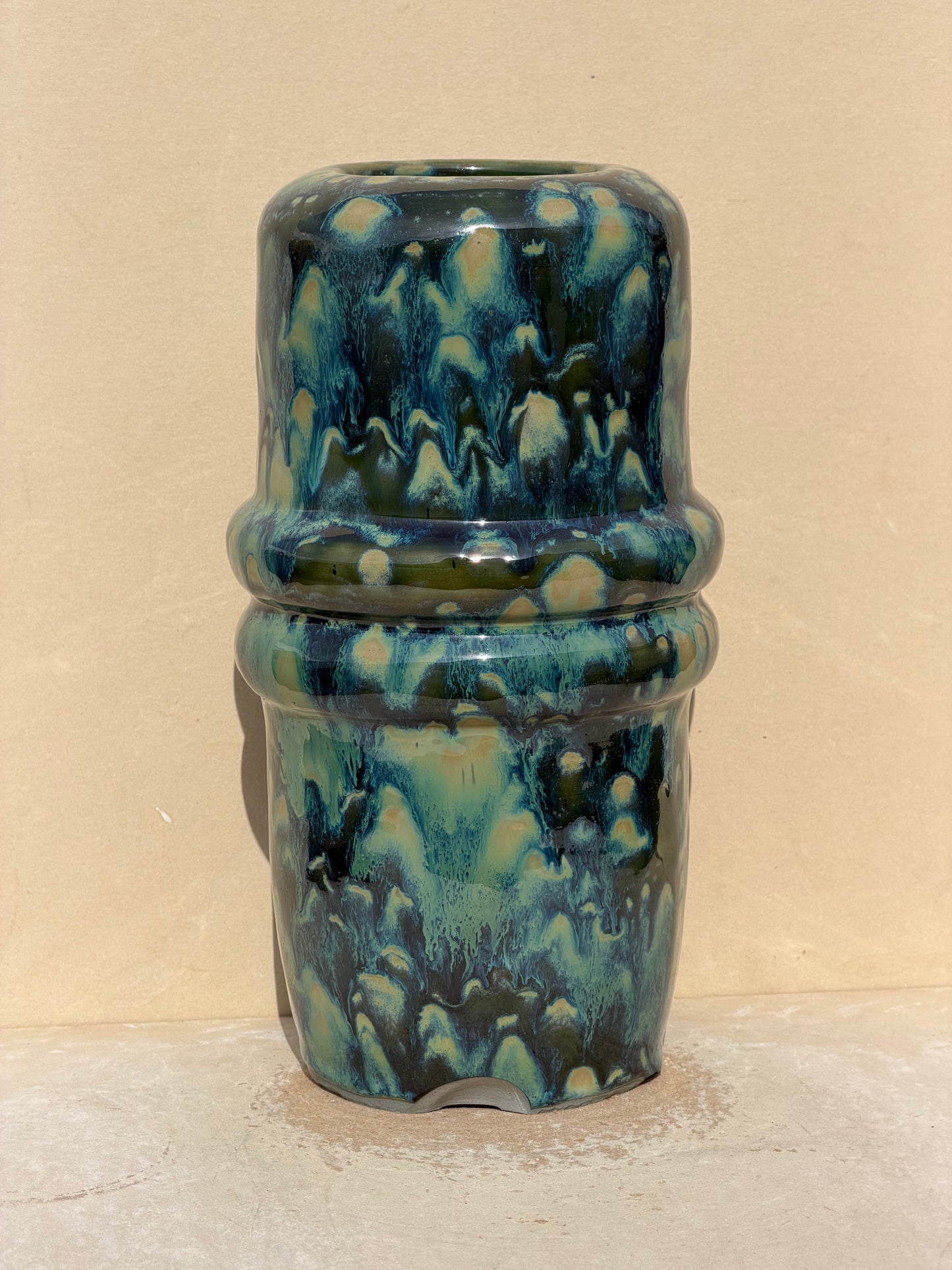Green Speckled Vase (Reduced)