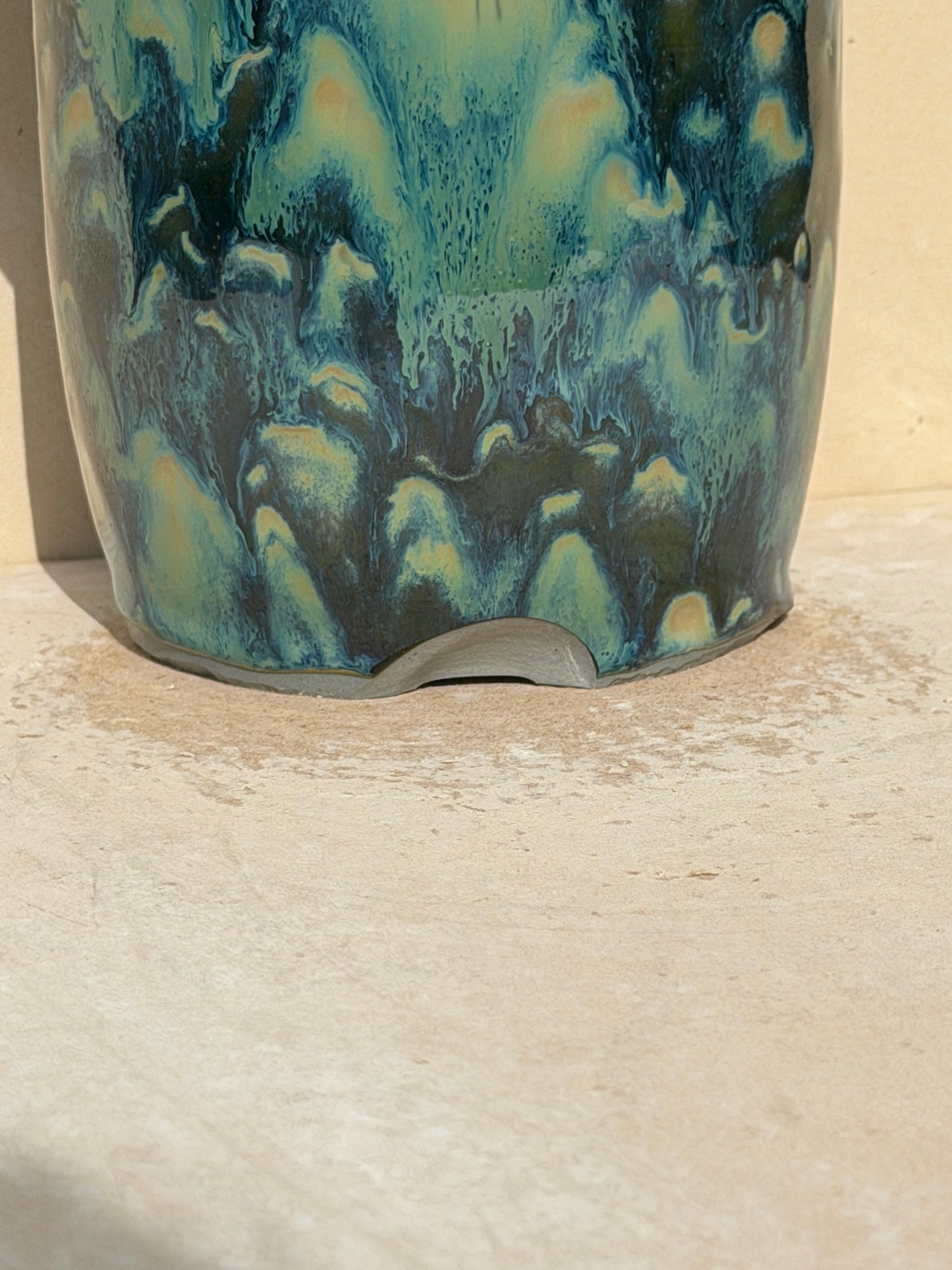 Green Speckled Vase (Reduced)