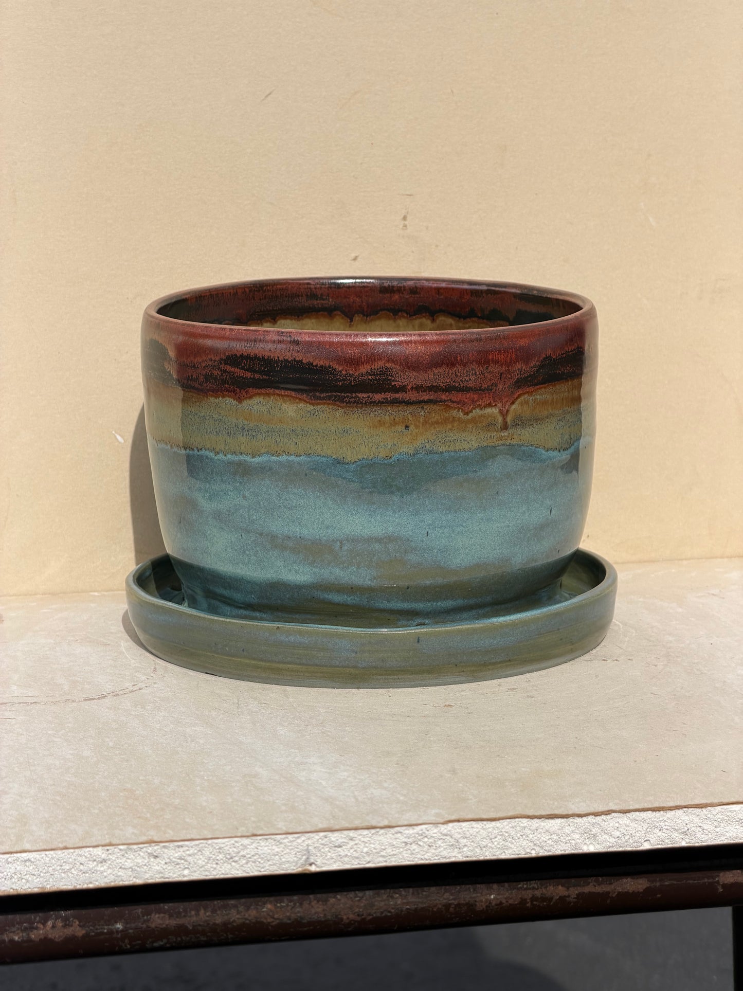 Rusted Iron Planter