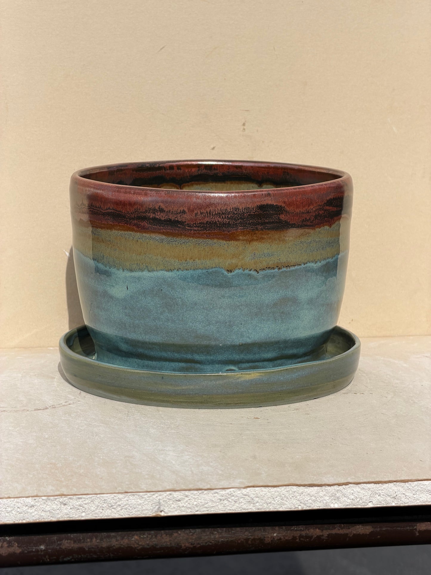 Rusted Iron Planter