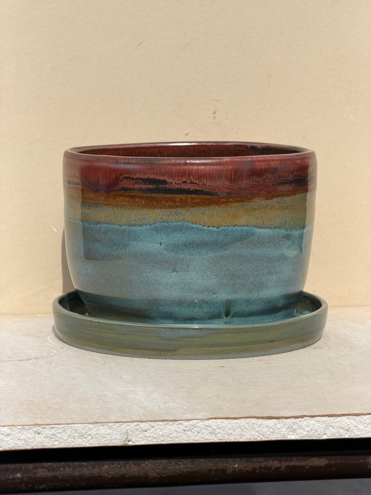 Rusted Iron Planter