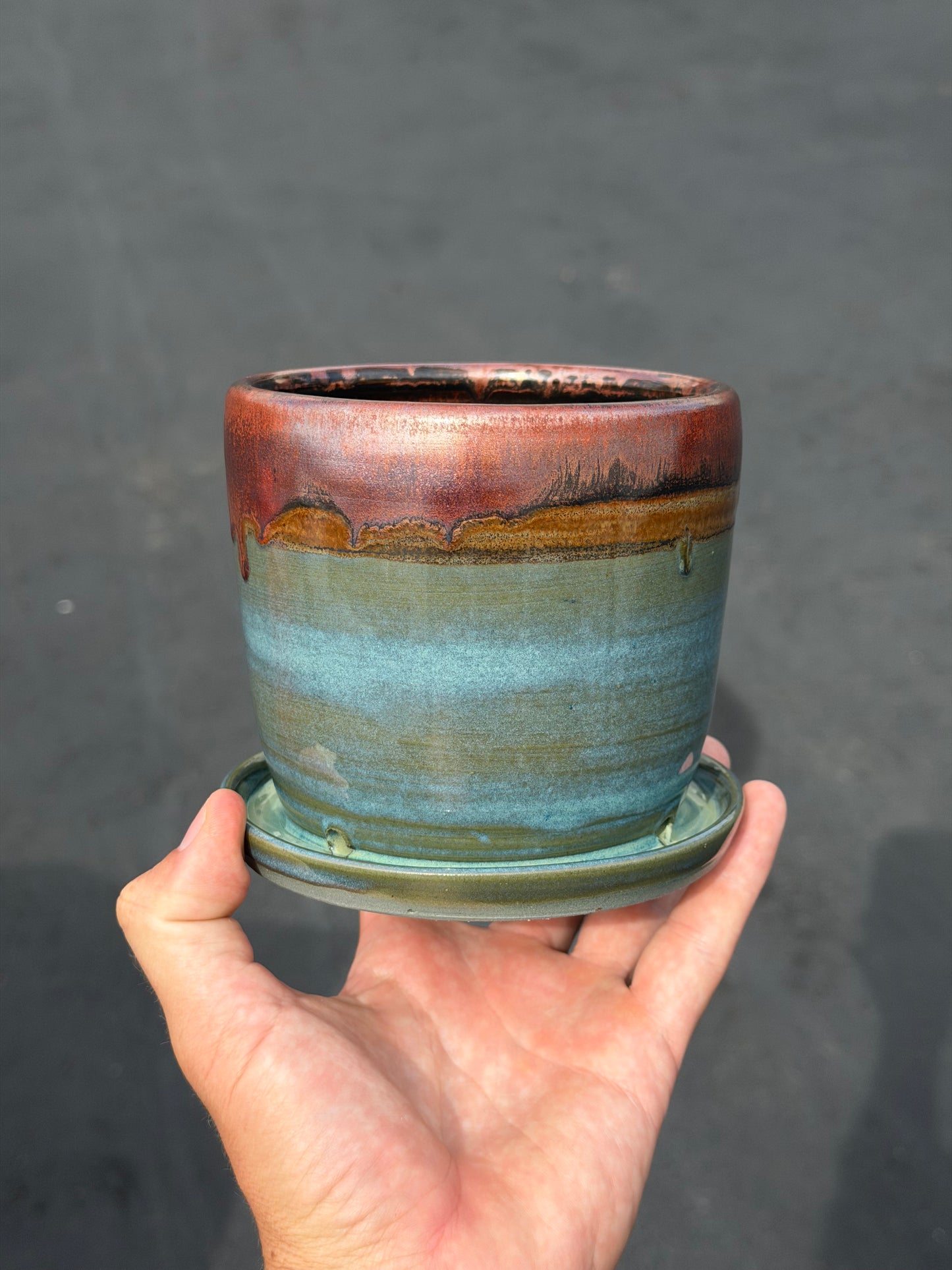 Rusted Iron Planter