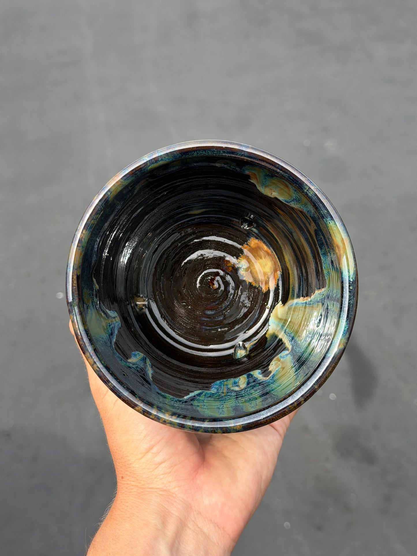 Green Speckled Planter
