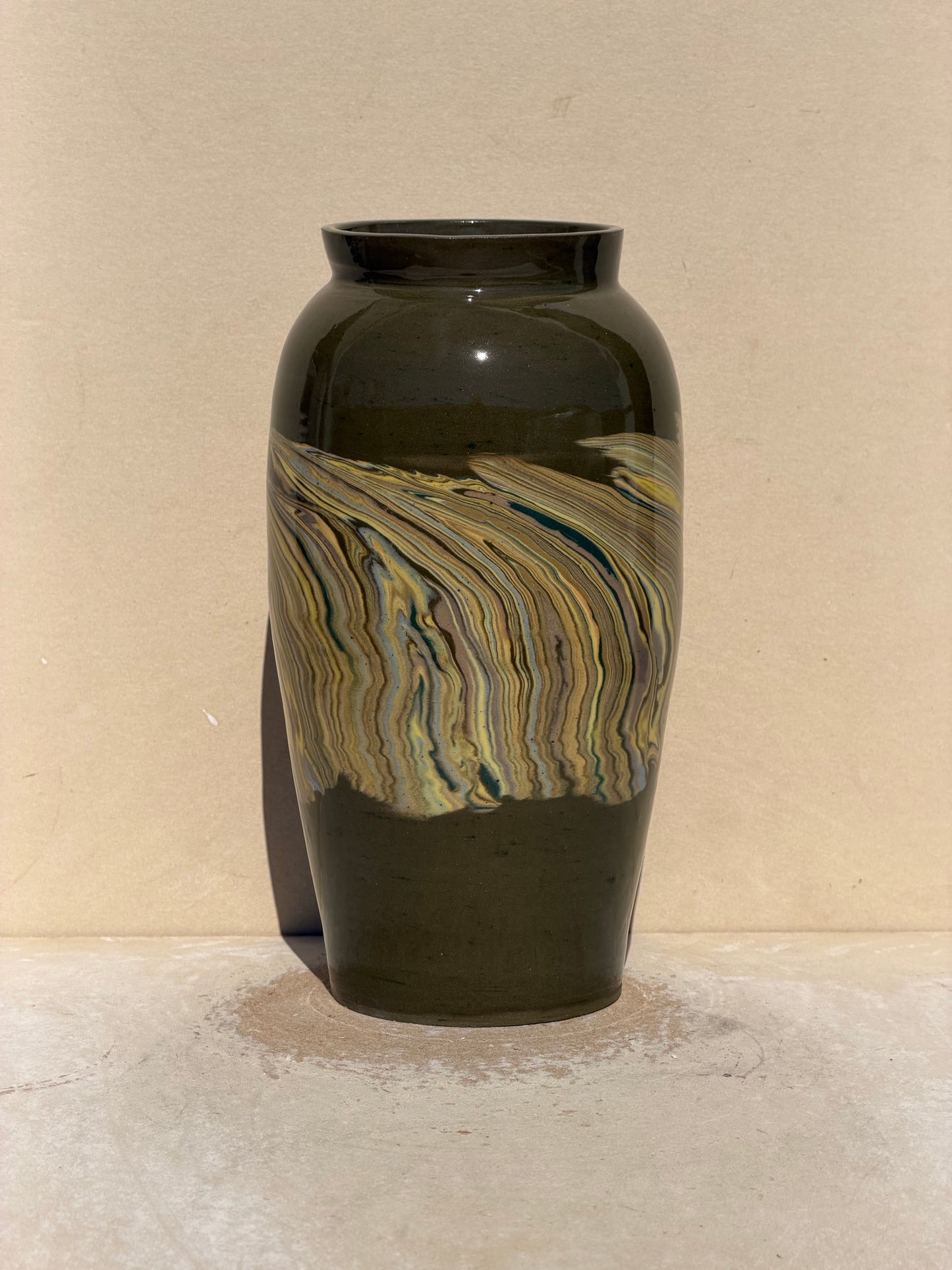 Yellow Nerikomi Vase