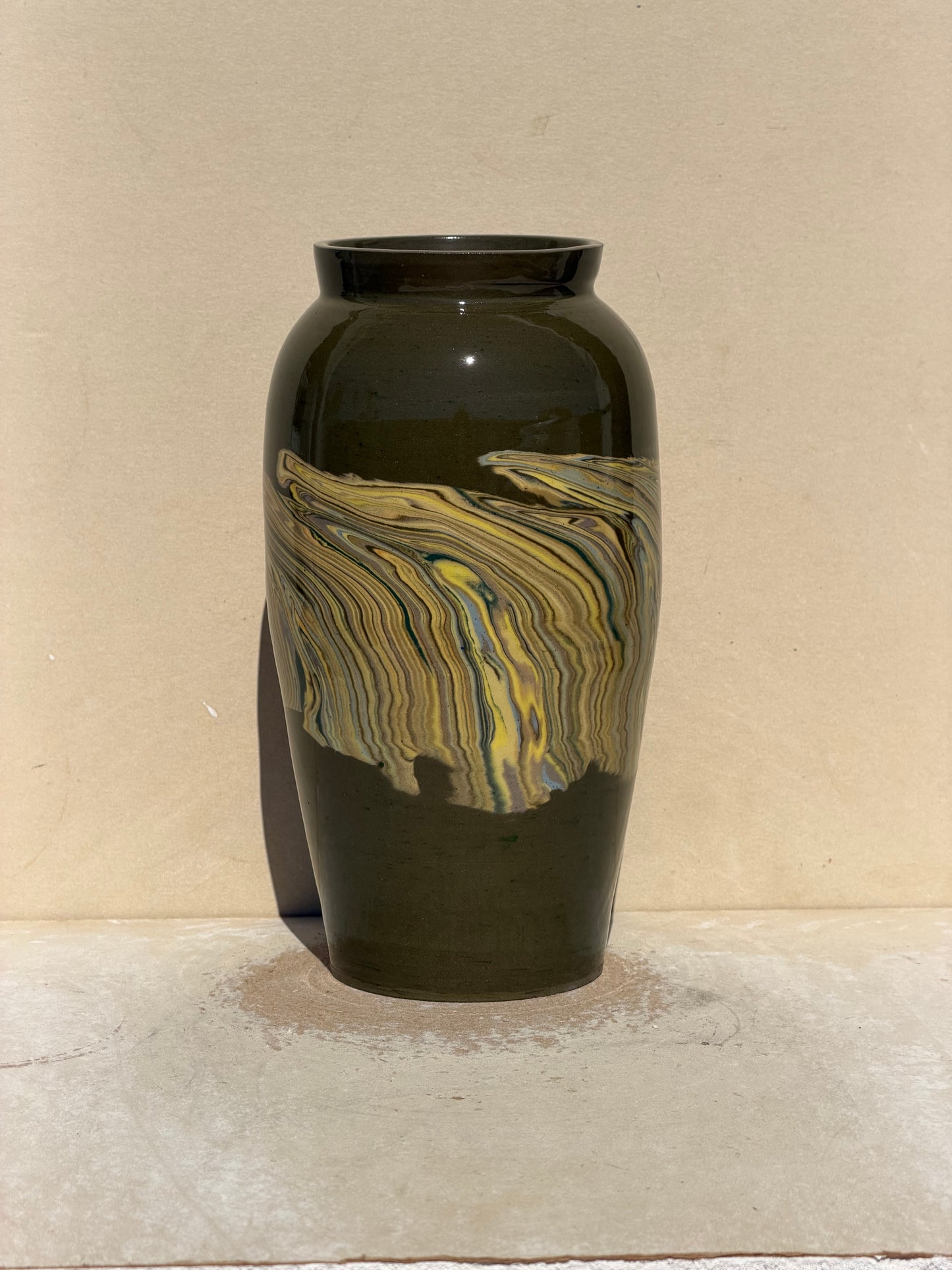 Yellow Nerikomi Vase