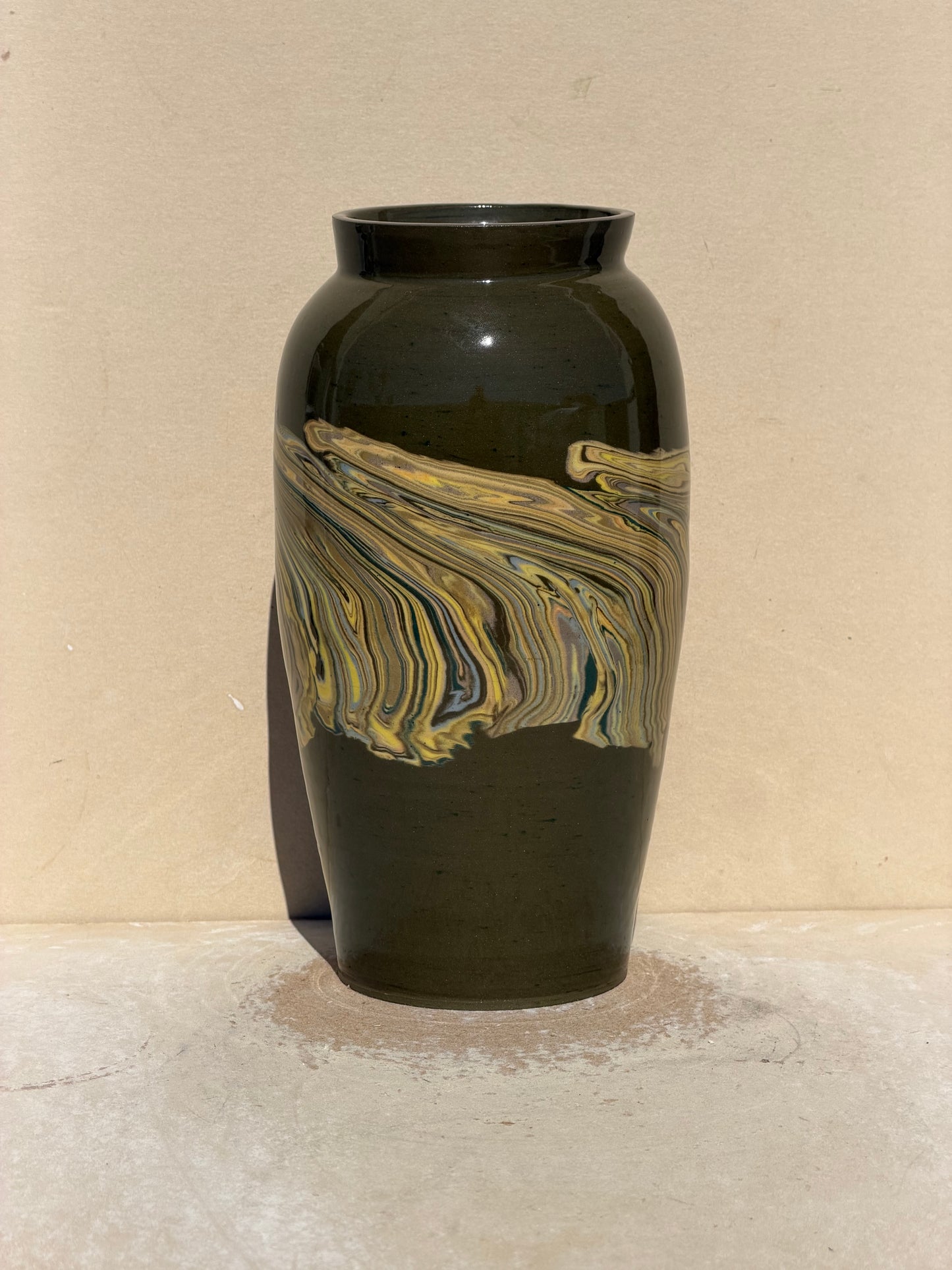 Yellow Nerikomi Vase