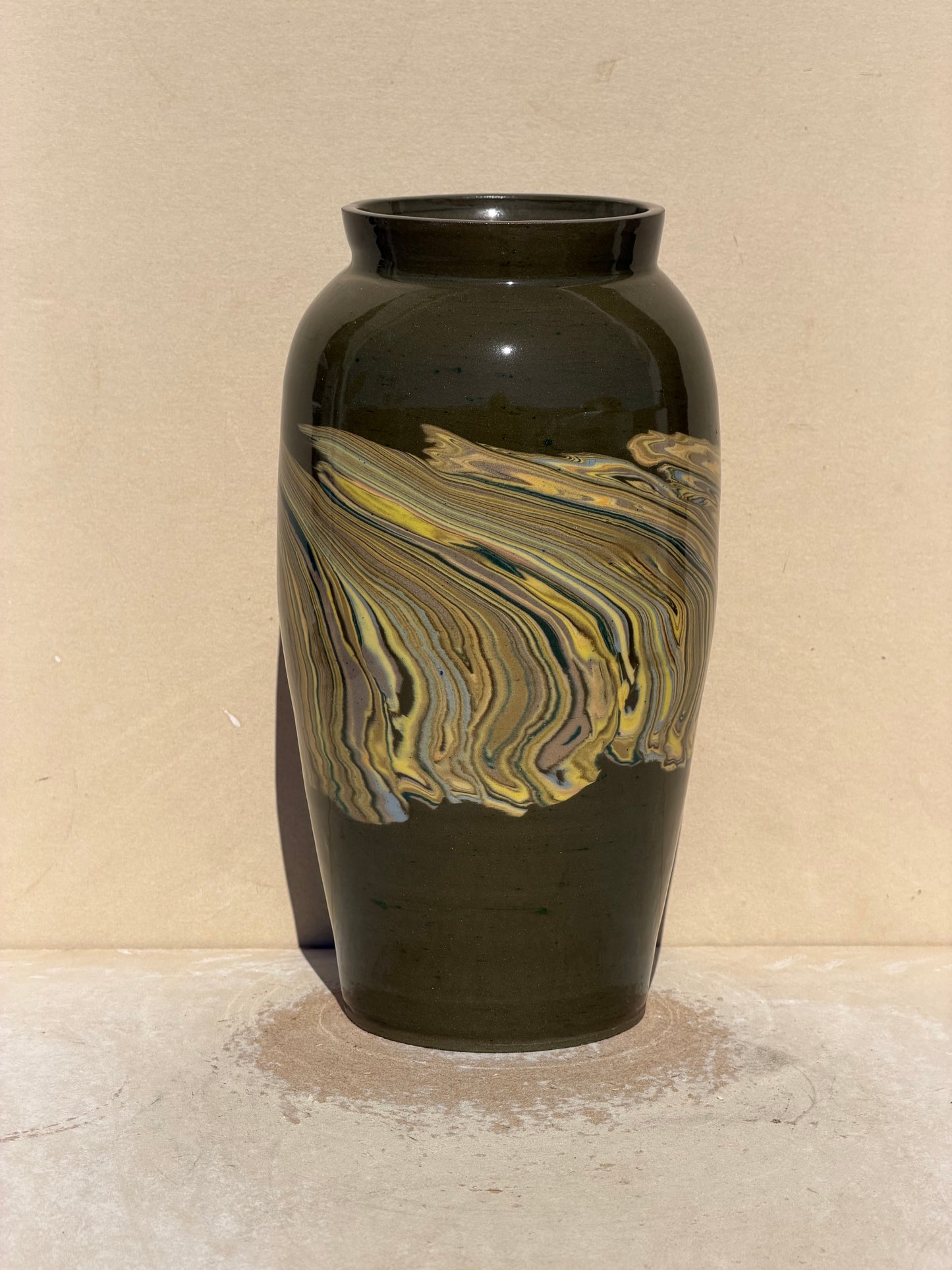 Yellow Nerikomi Vase