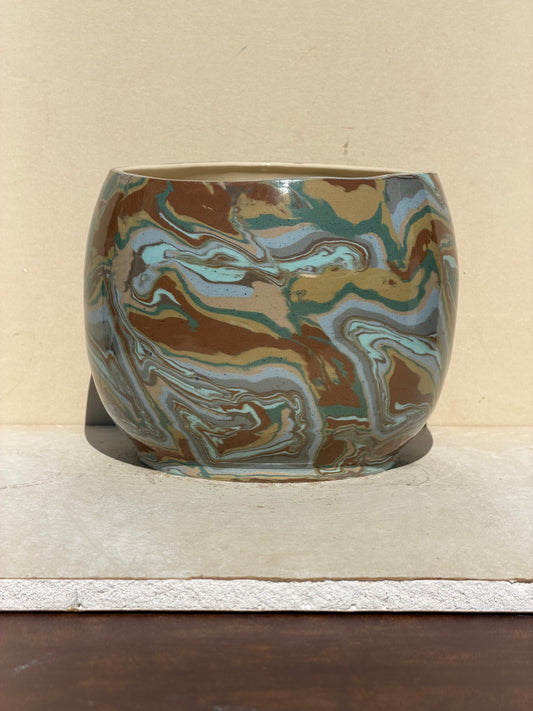 Coastal Marbled Vase